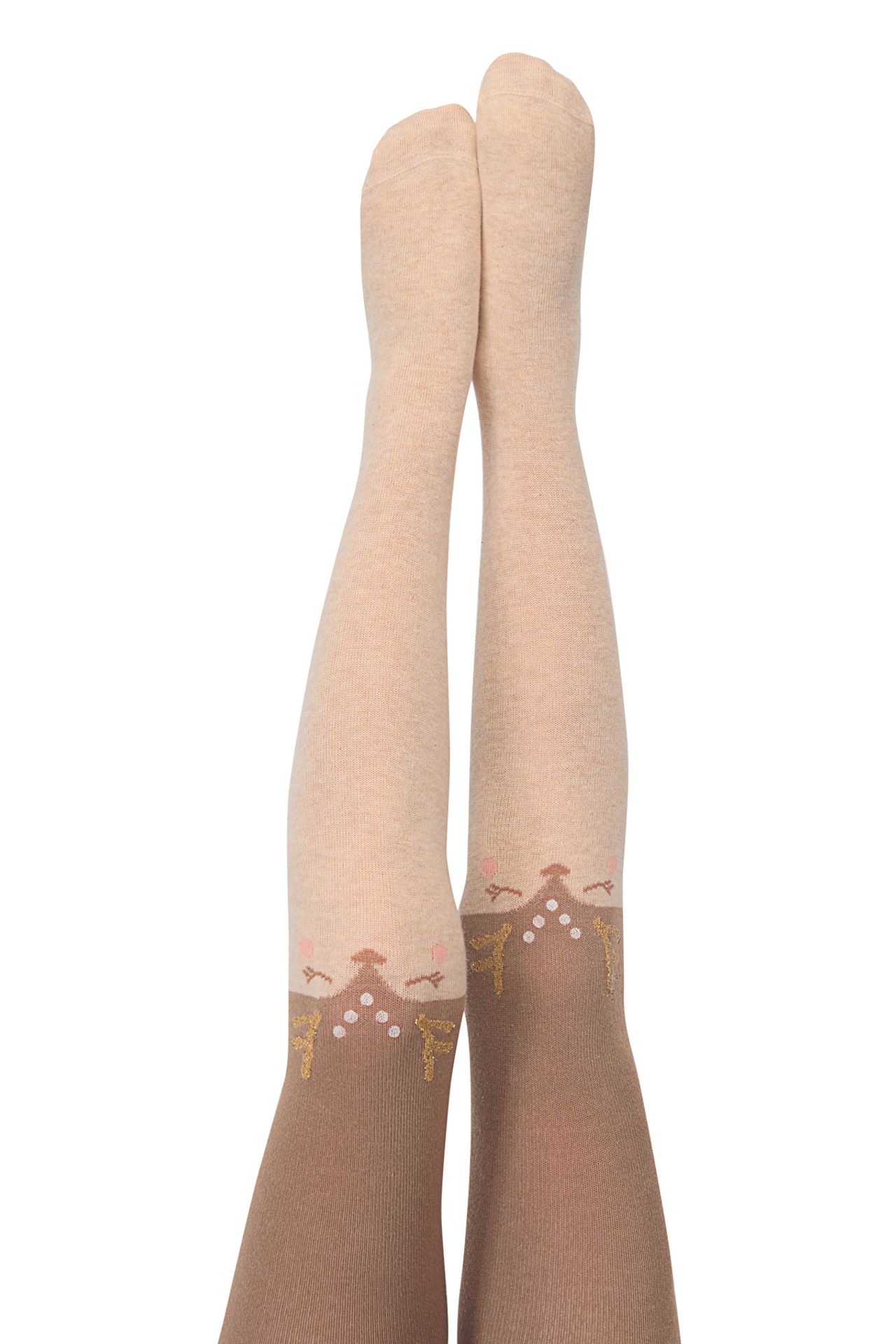 PENTI Girls' Pretty Sweet Deer Tights 1
