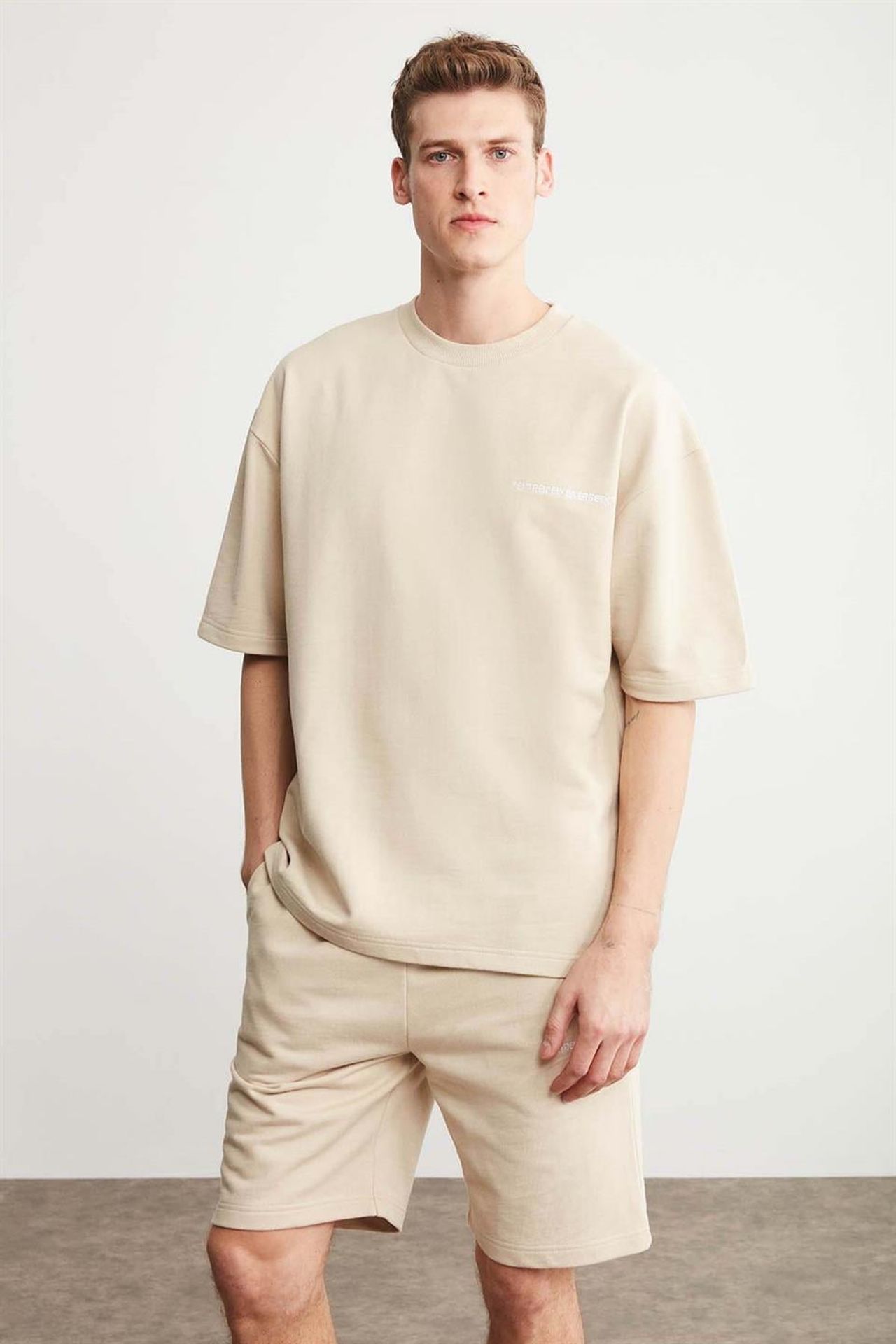 GRIMELANGE Embroidered Crew Neck Tracksuit Set 2