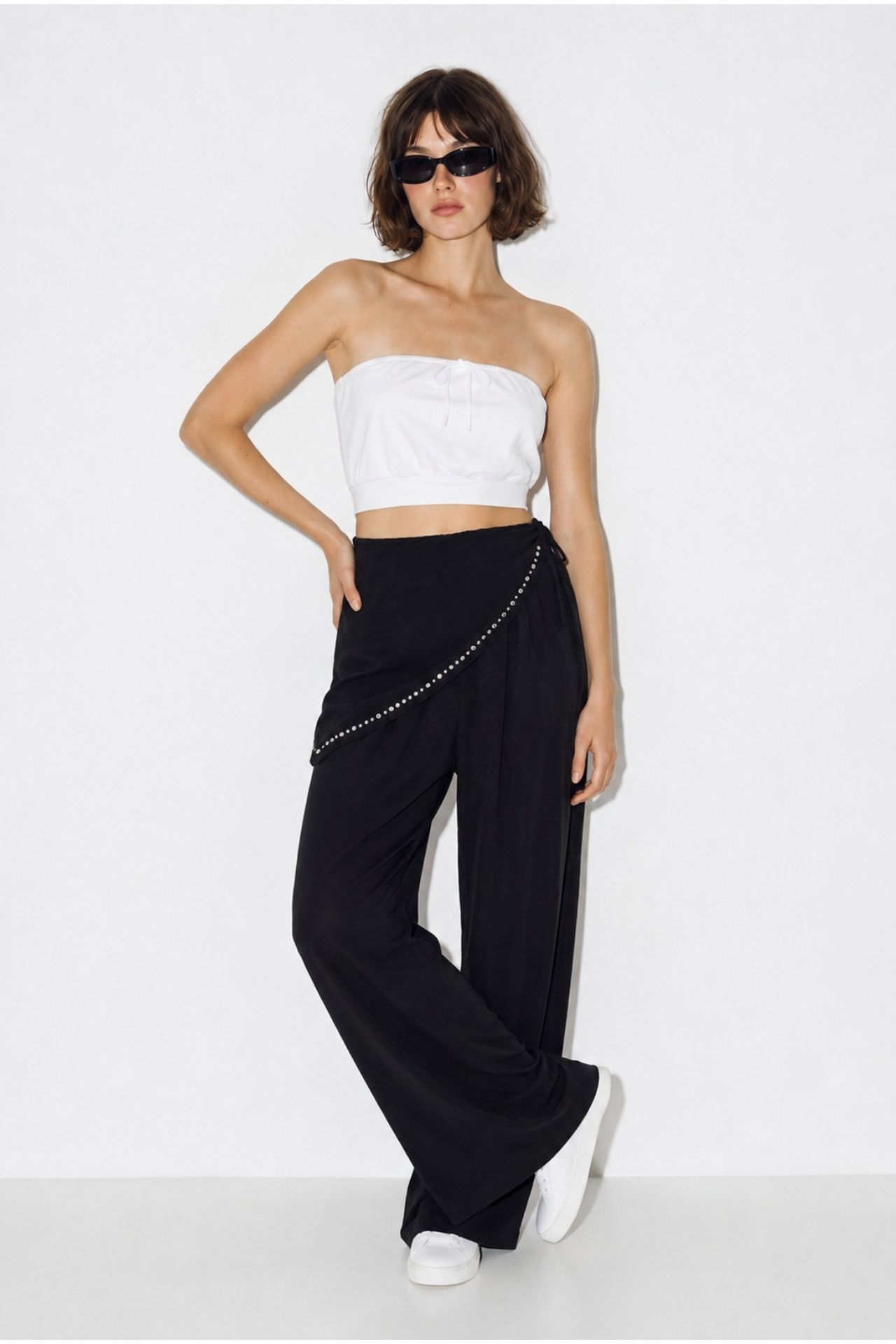 LUCCI Wide Leg Pull-On Trousers 2