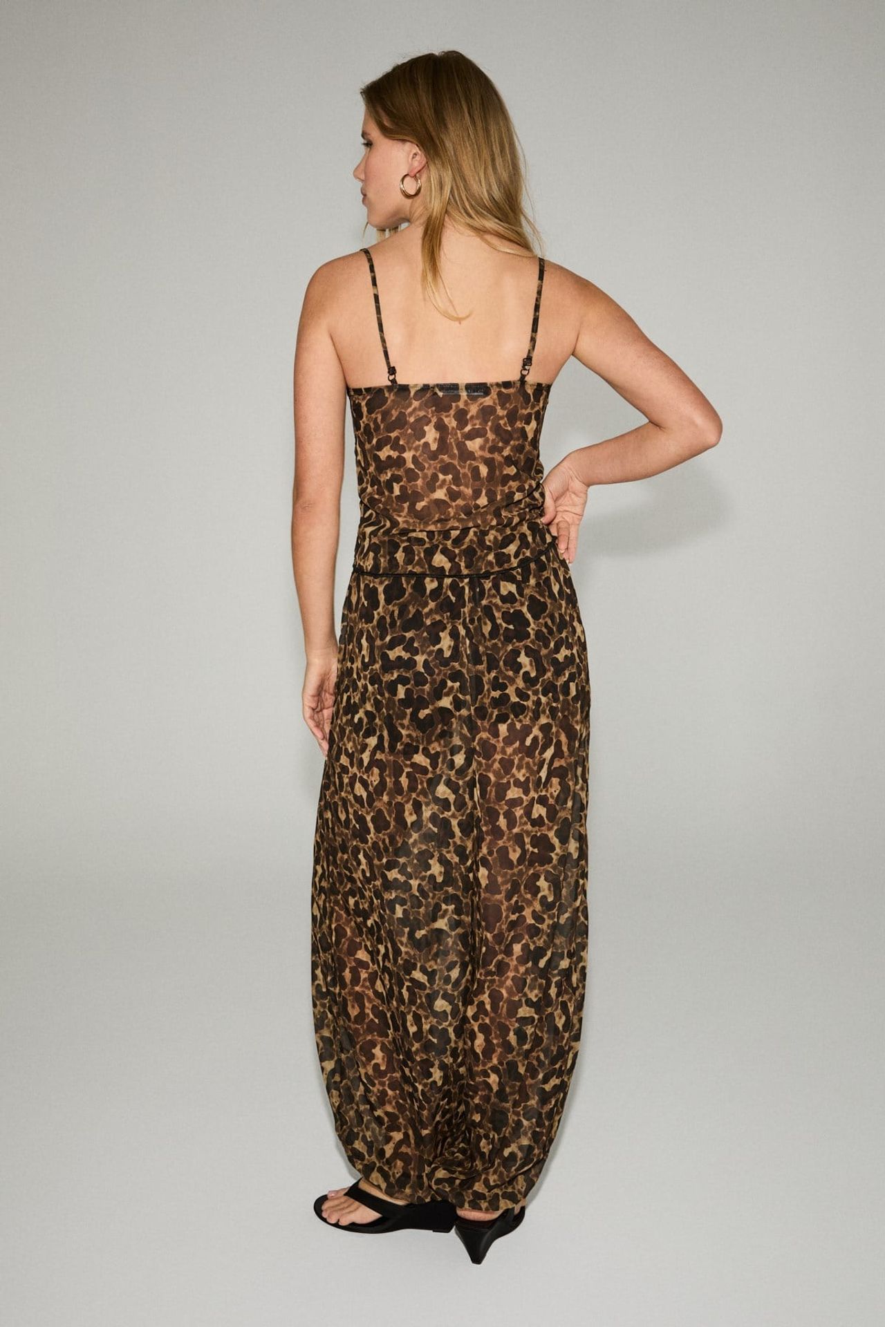GRIMELANGE Leopard V-Neck Cami Blouse 6