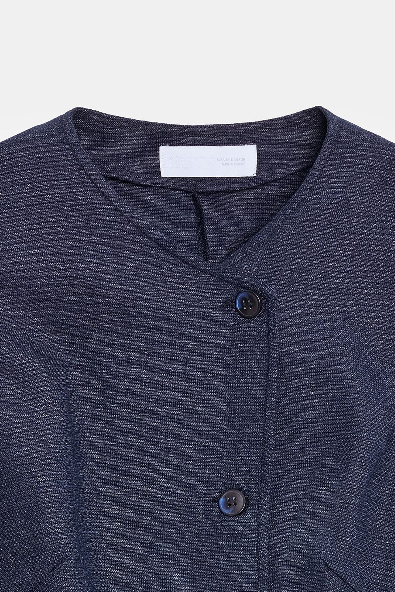 DILVIN Fitted Woven Waistcoat With Button Front 7