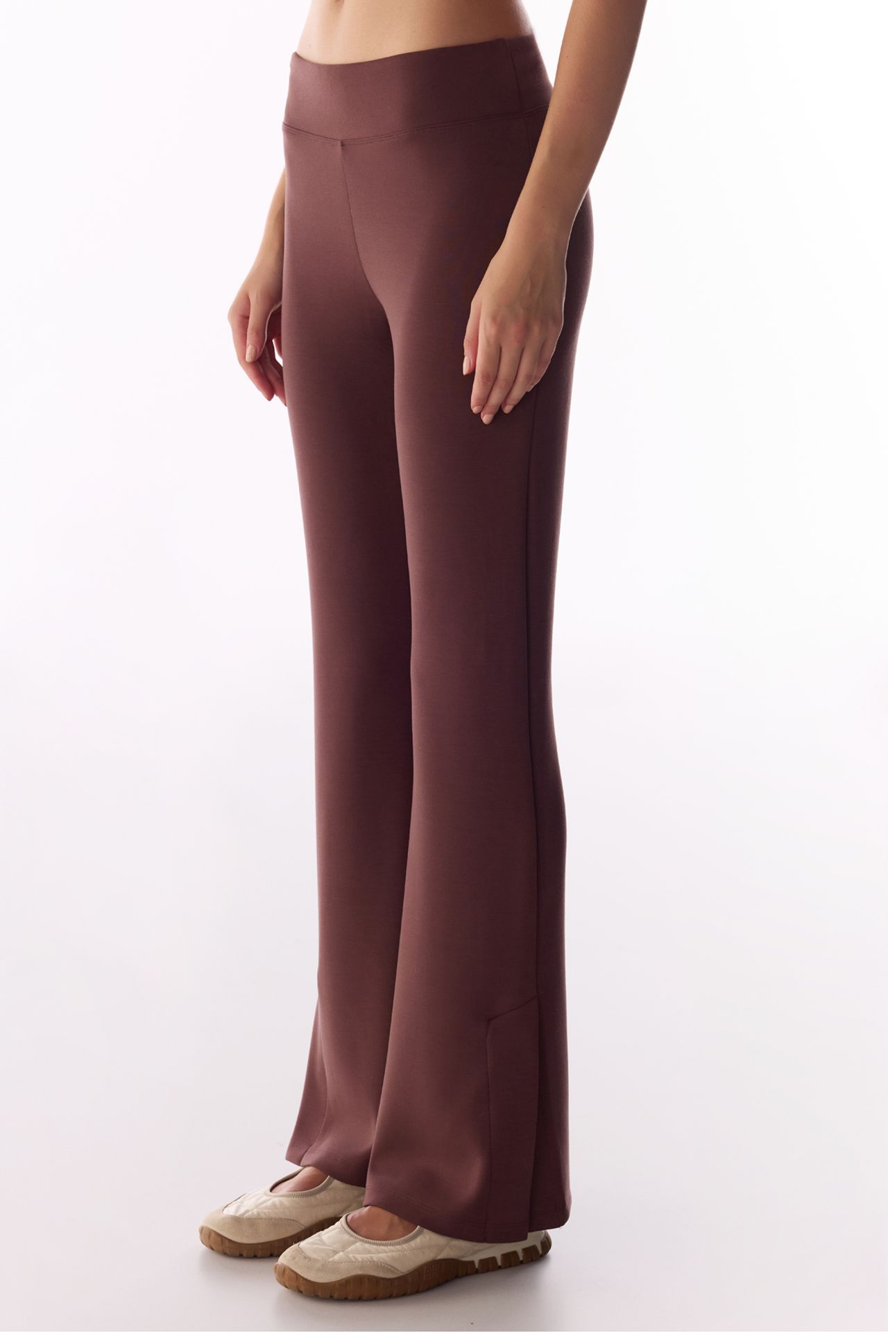 PENTI Modal Slit Flared Pants 1