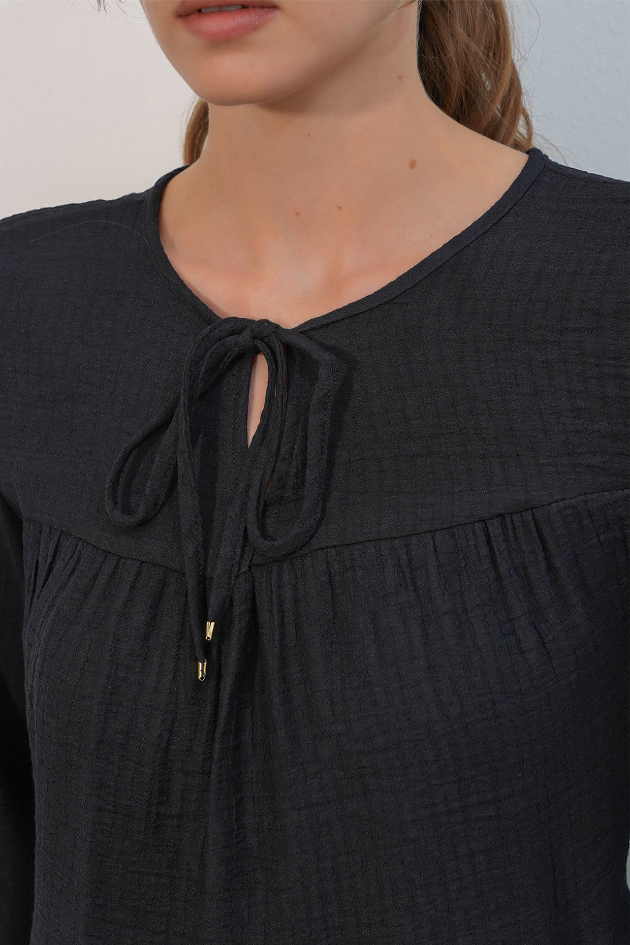 BDART Textured Tie-Front Blouse 5