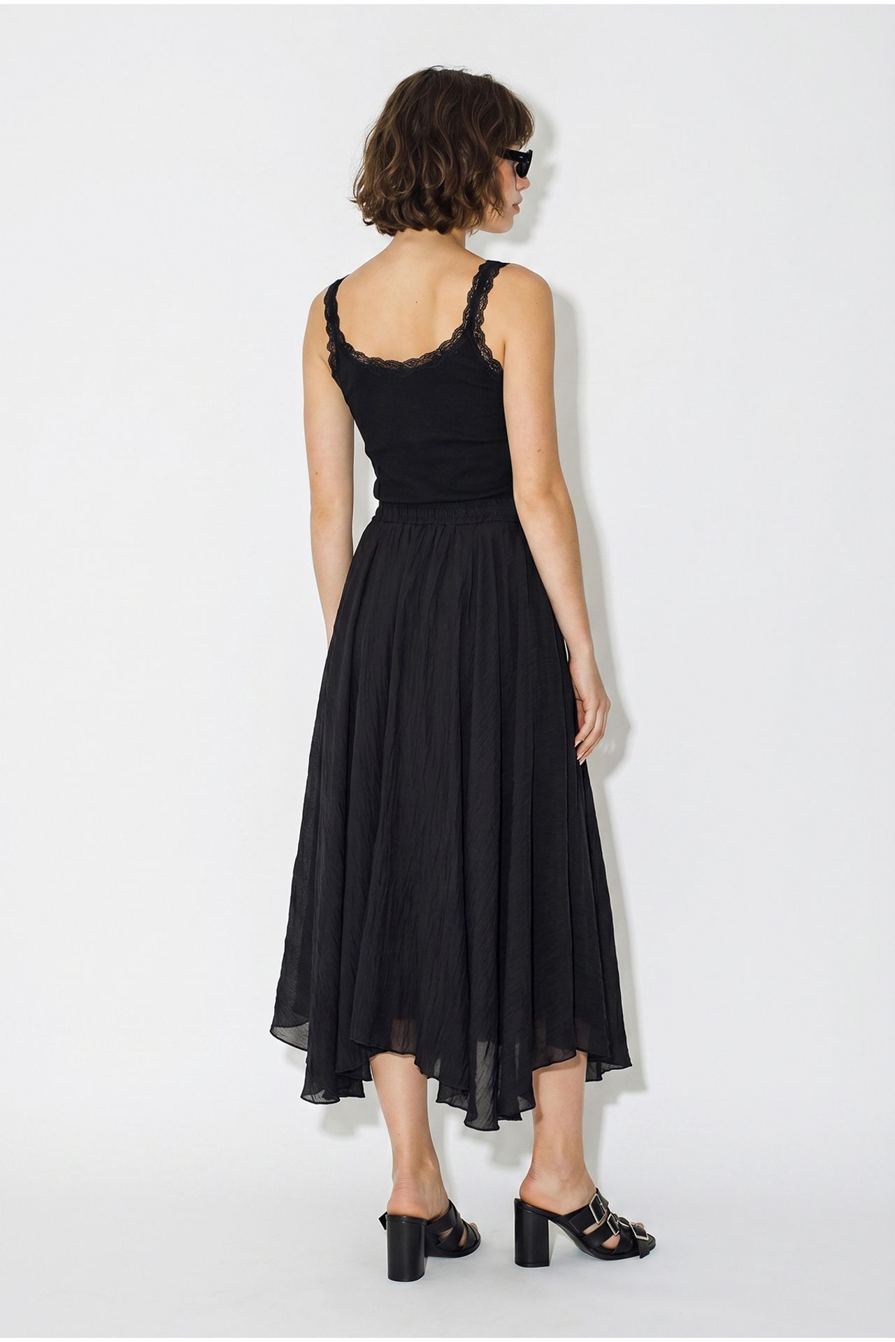 LUCCI High-Waist Maxi A-Line Skirt 5