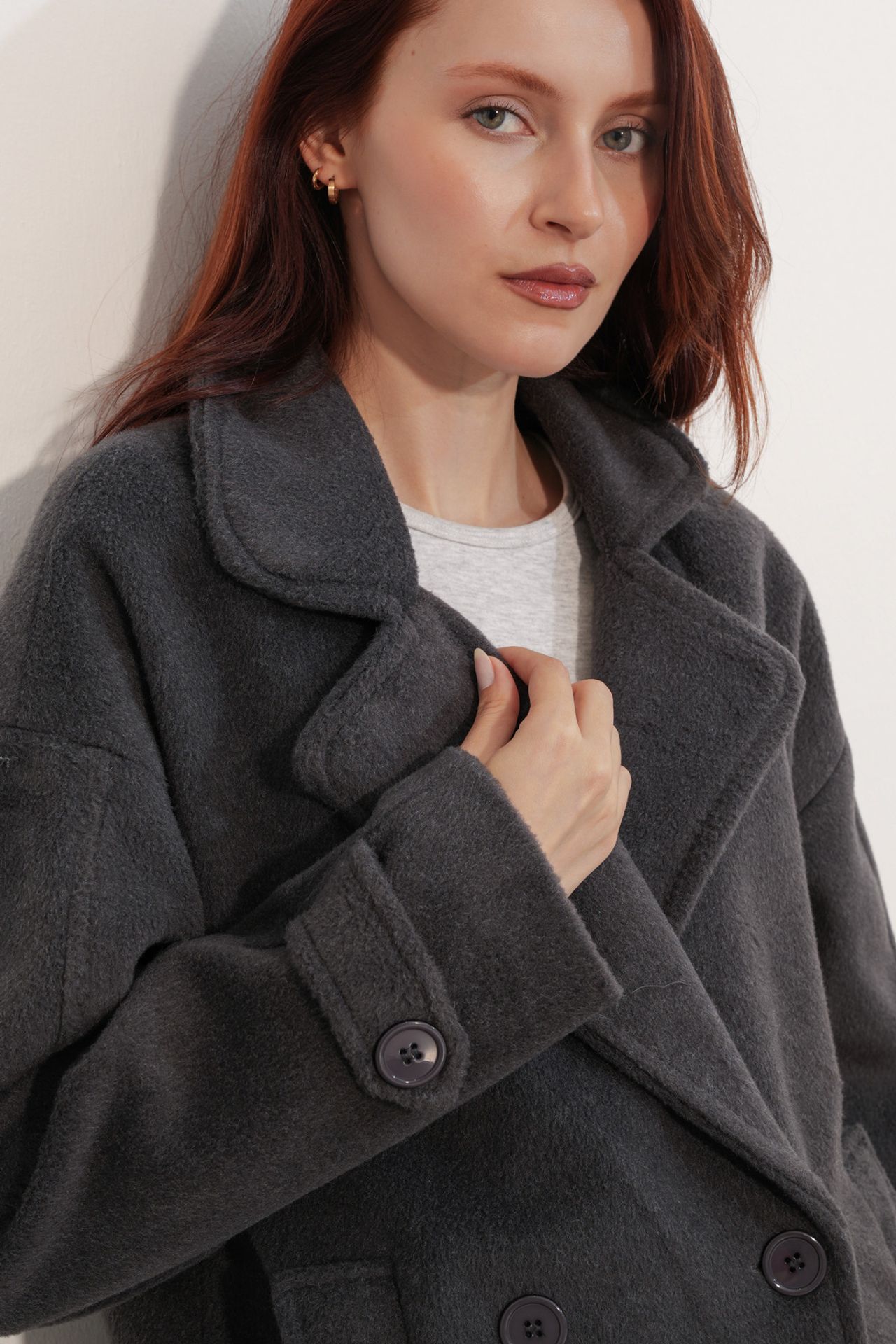 BDART Relaxed Fit Shawl Collar Buttoned Coat 5