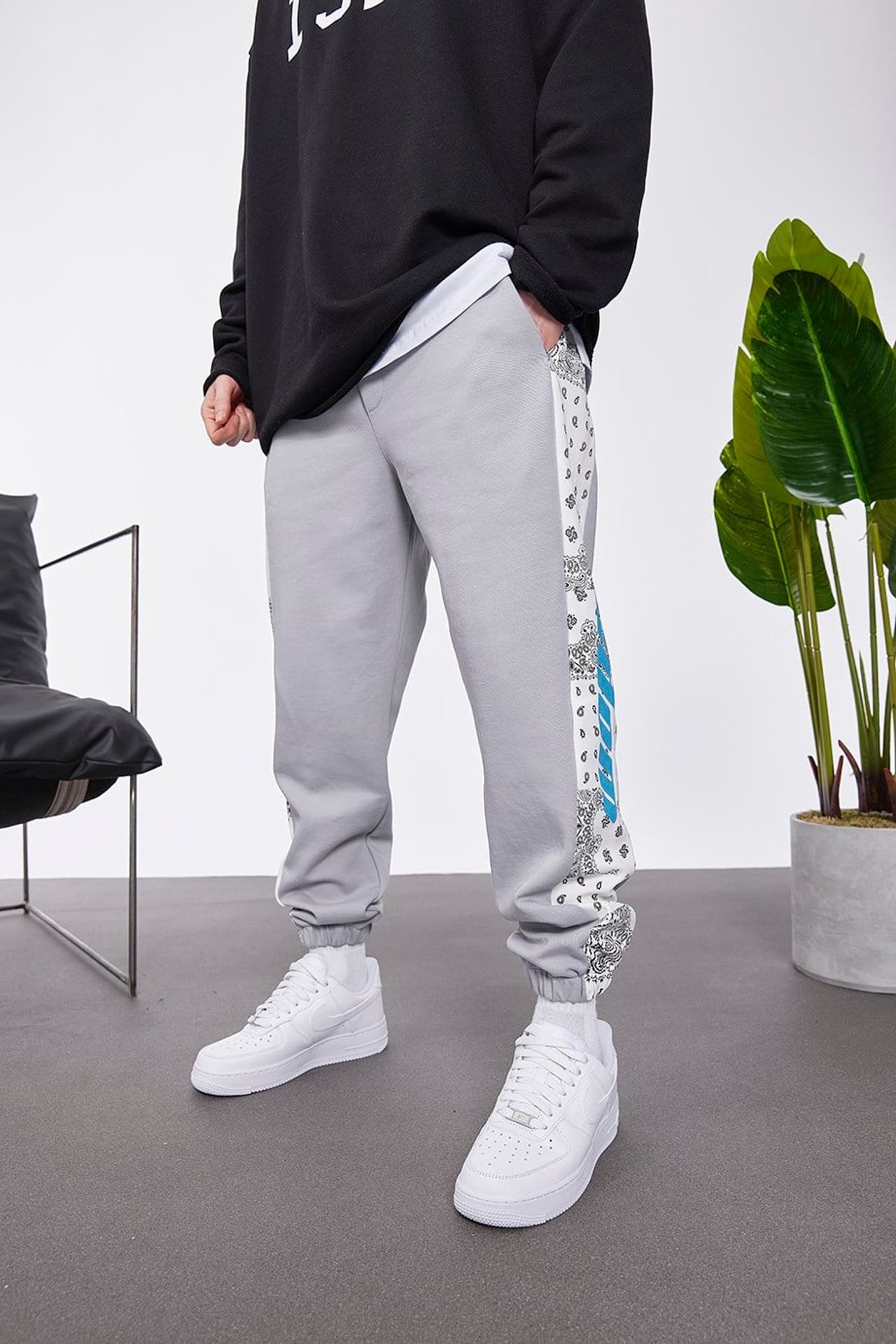 NOMARC Etnik Desenli Jogger Pantolon 2