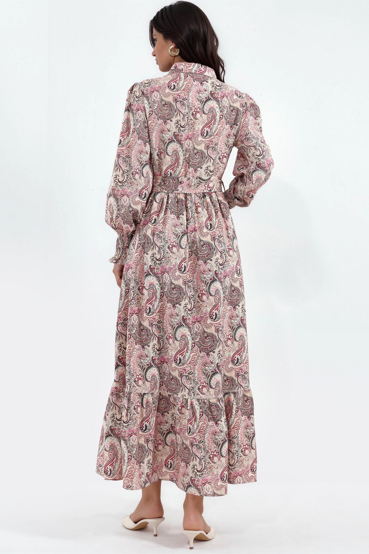 BDART Paisley Belted Midi Shirt Dress 3
