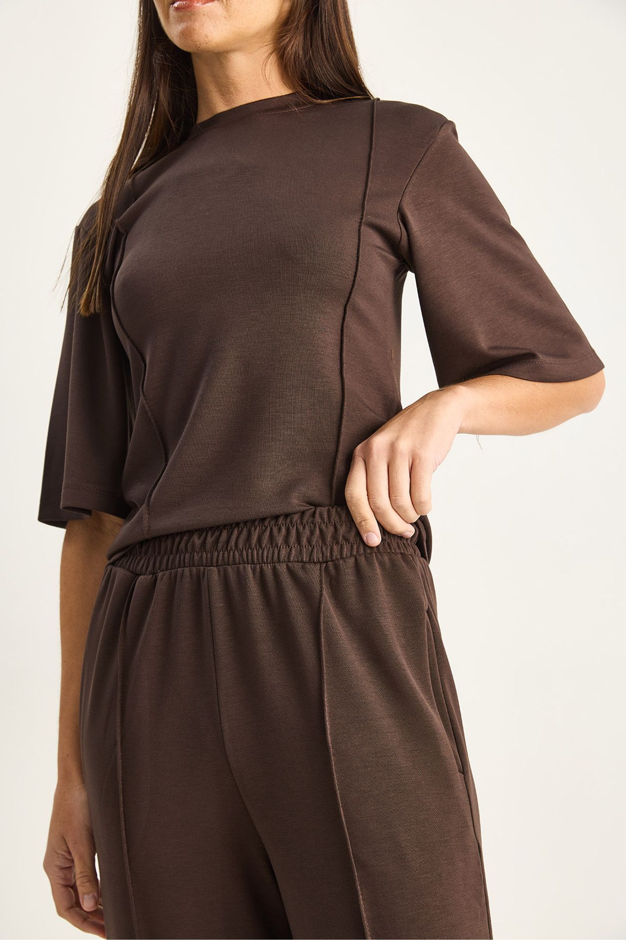 LUCCI Cotton-Lycra Two-Piece Co-ord Set