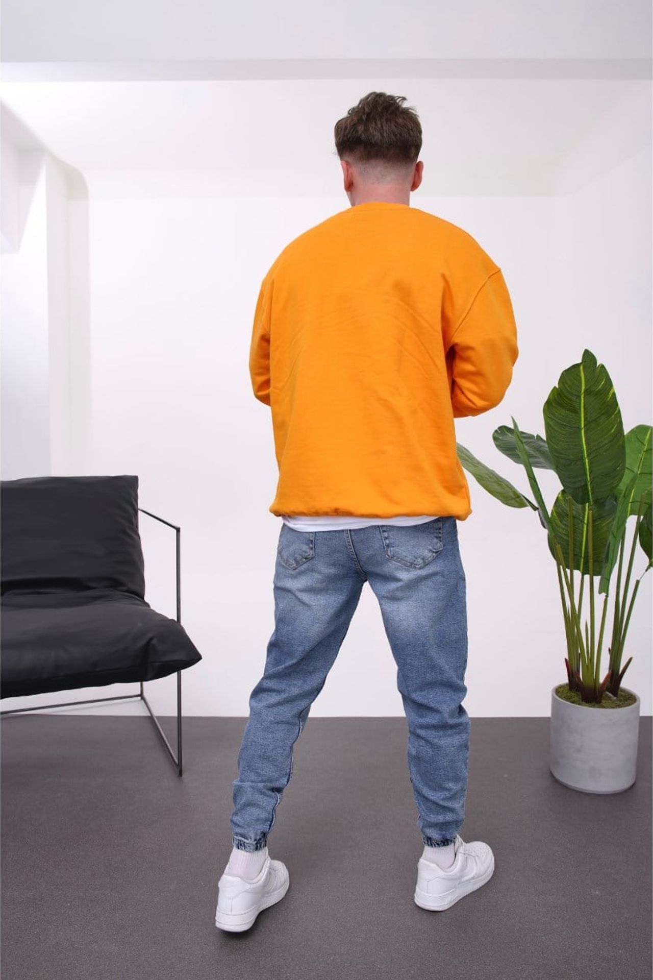 NOMARC Normal Kalıp Bisiklet Yaka Sweatshirt 3