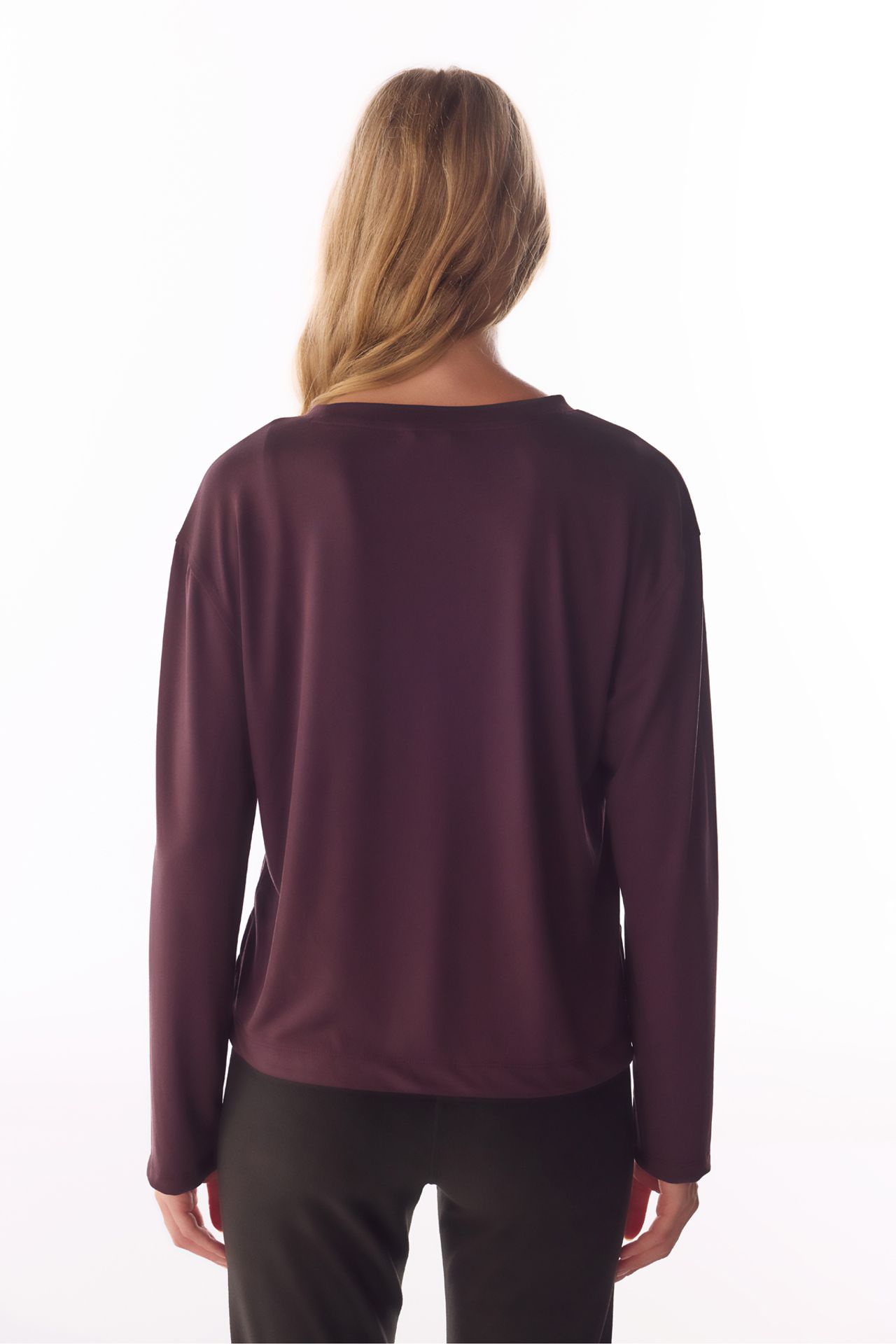 PENTI Modal Top With Slit Detail, Long Sleeve 4