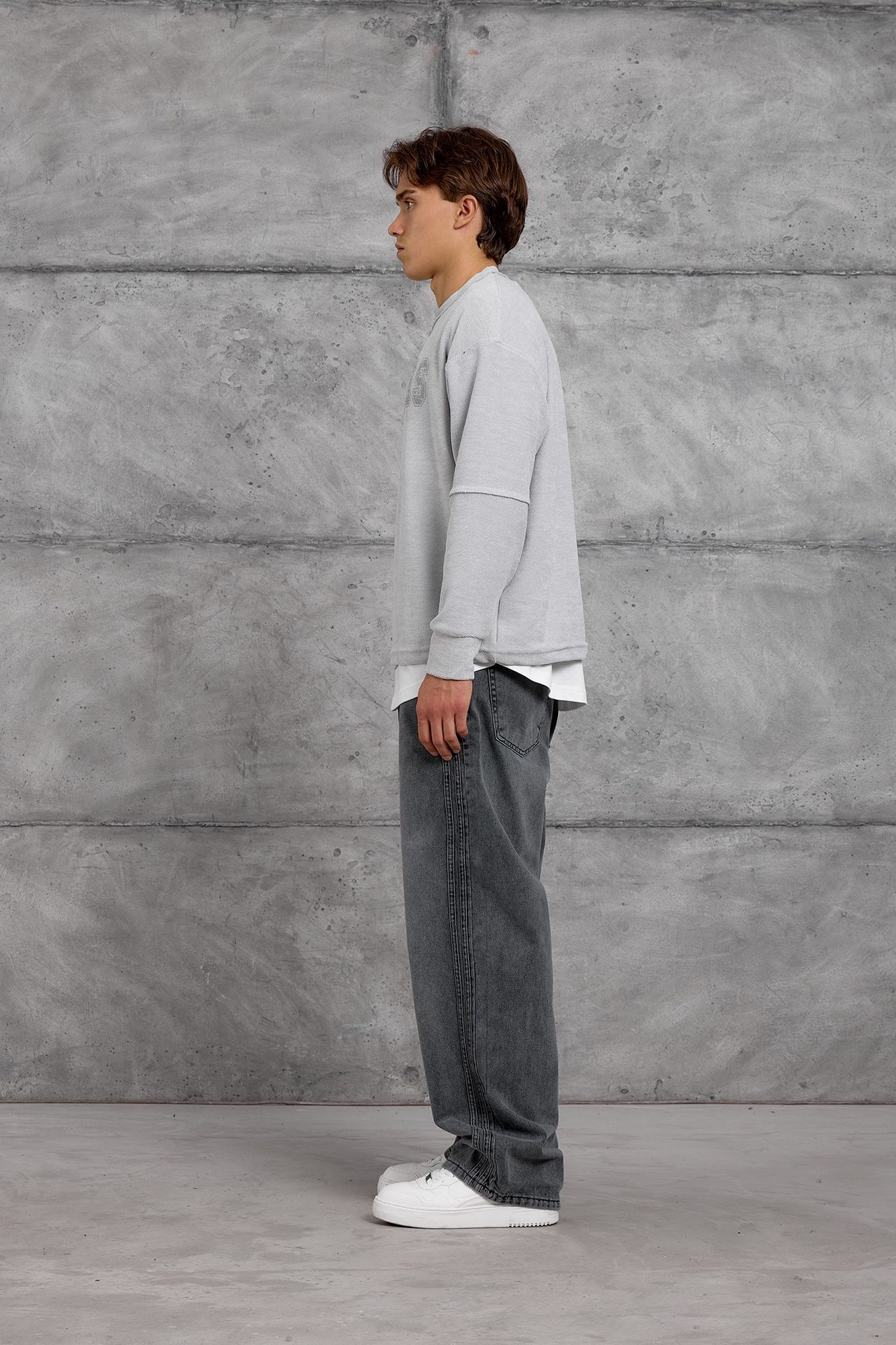 NOMARC Regular Kalıp Bisiklet Yaka Sweatshirt 6