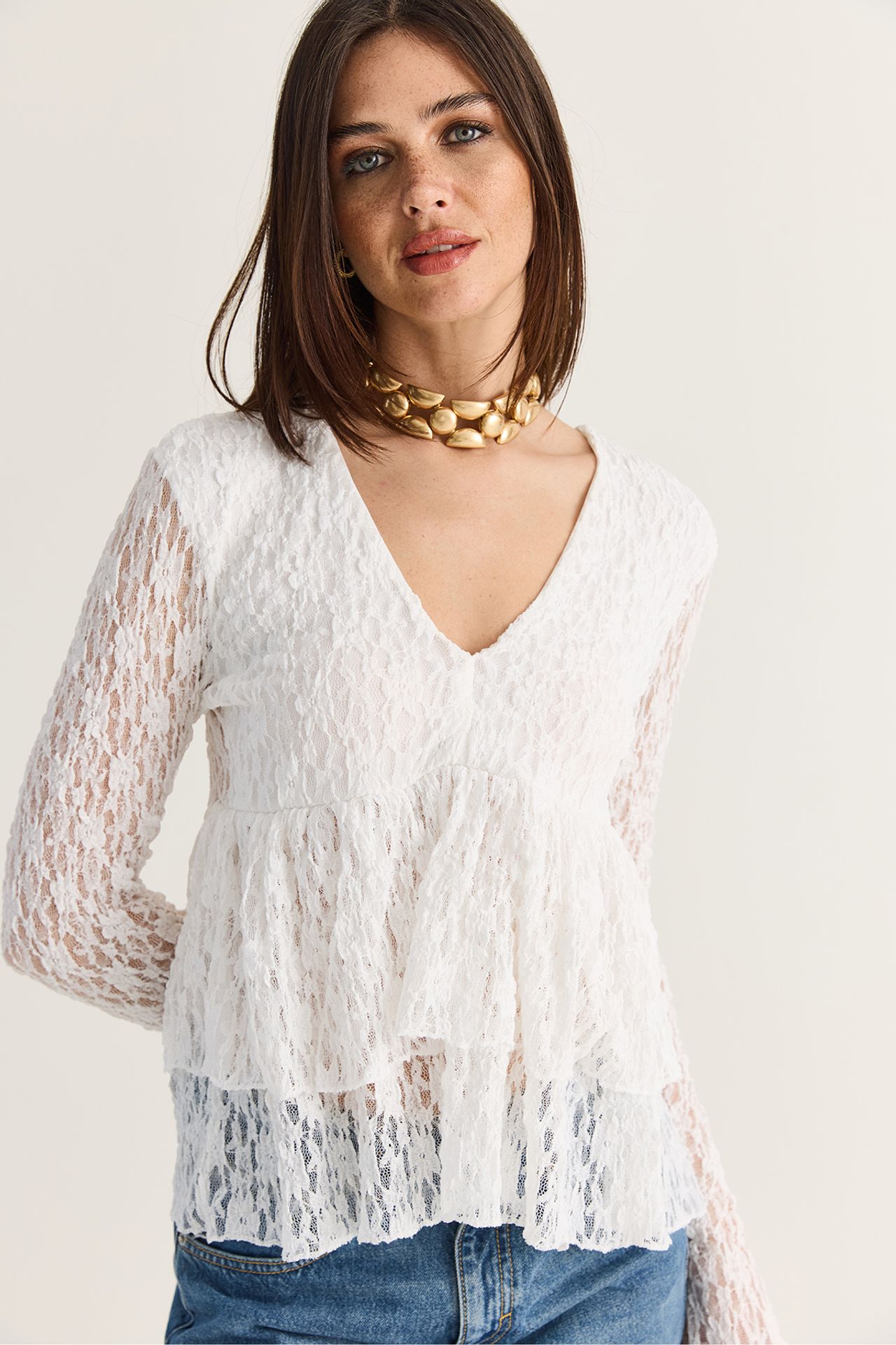 LUCCI Straight Fit Blouse 3