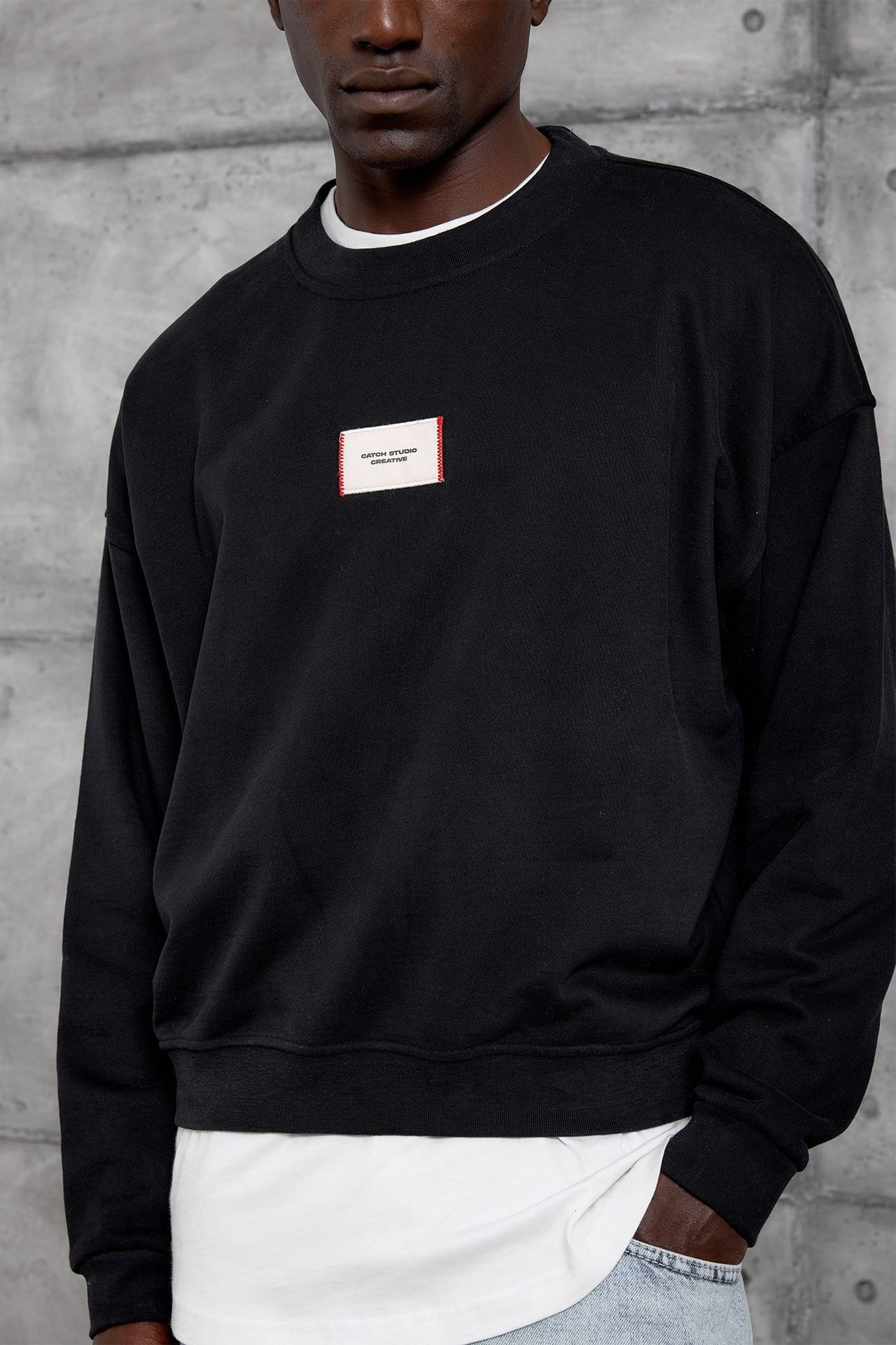 NOMARC Rahat Bisiklet Yaka Uzun Kollu Sweatshirt 2