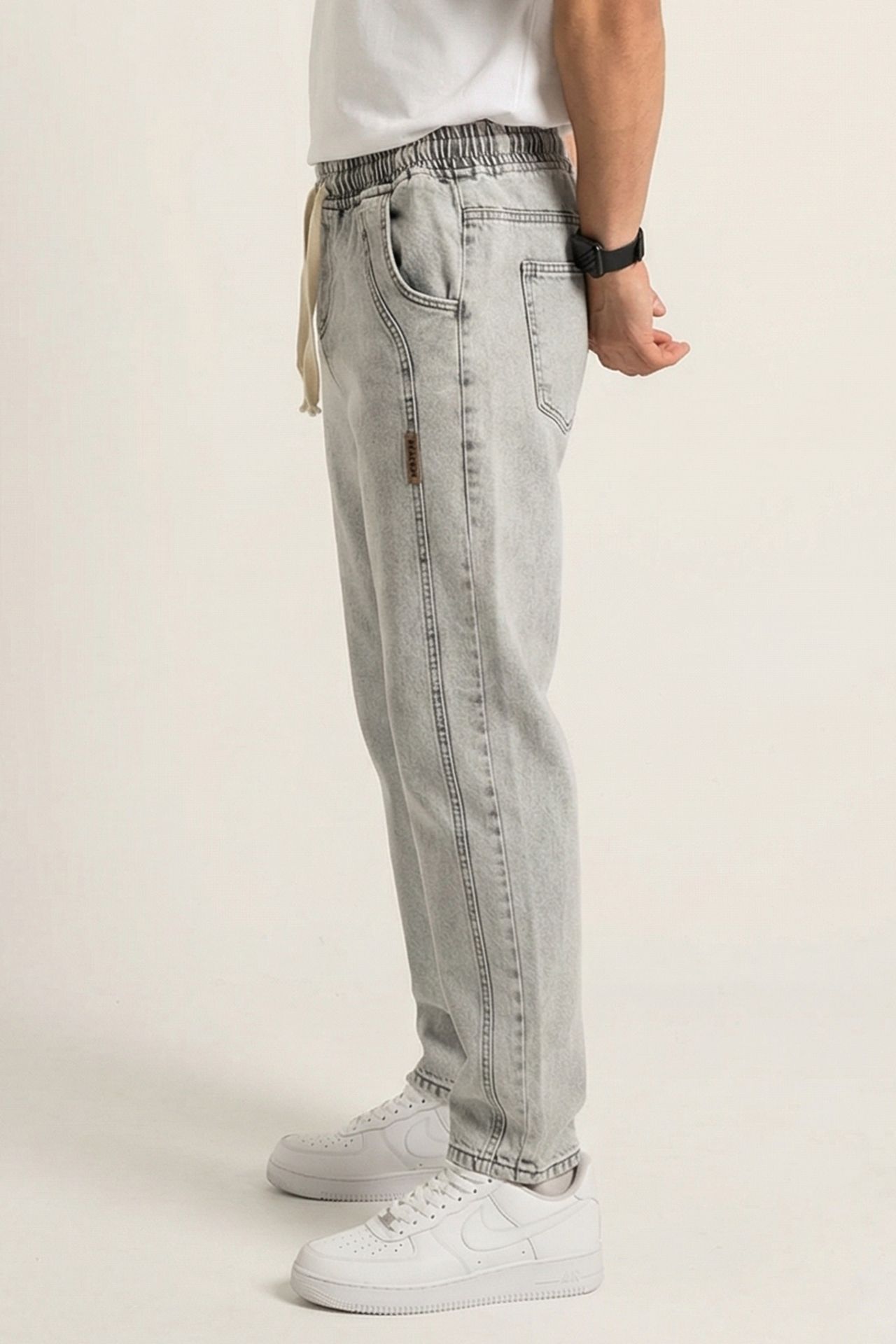 BDART Relaxed Fit Denim Pants with Drawstring Waist 2
