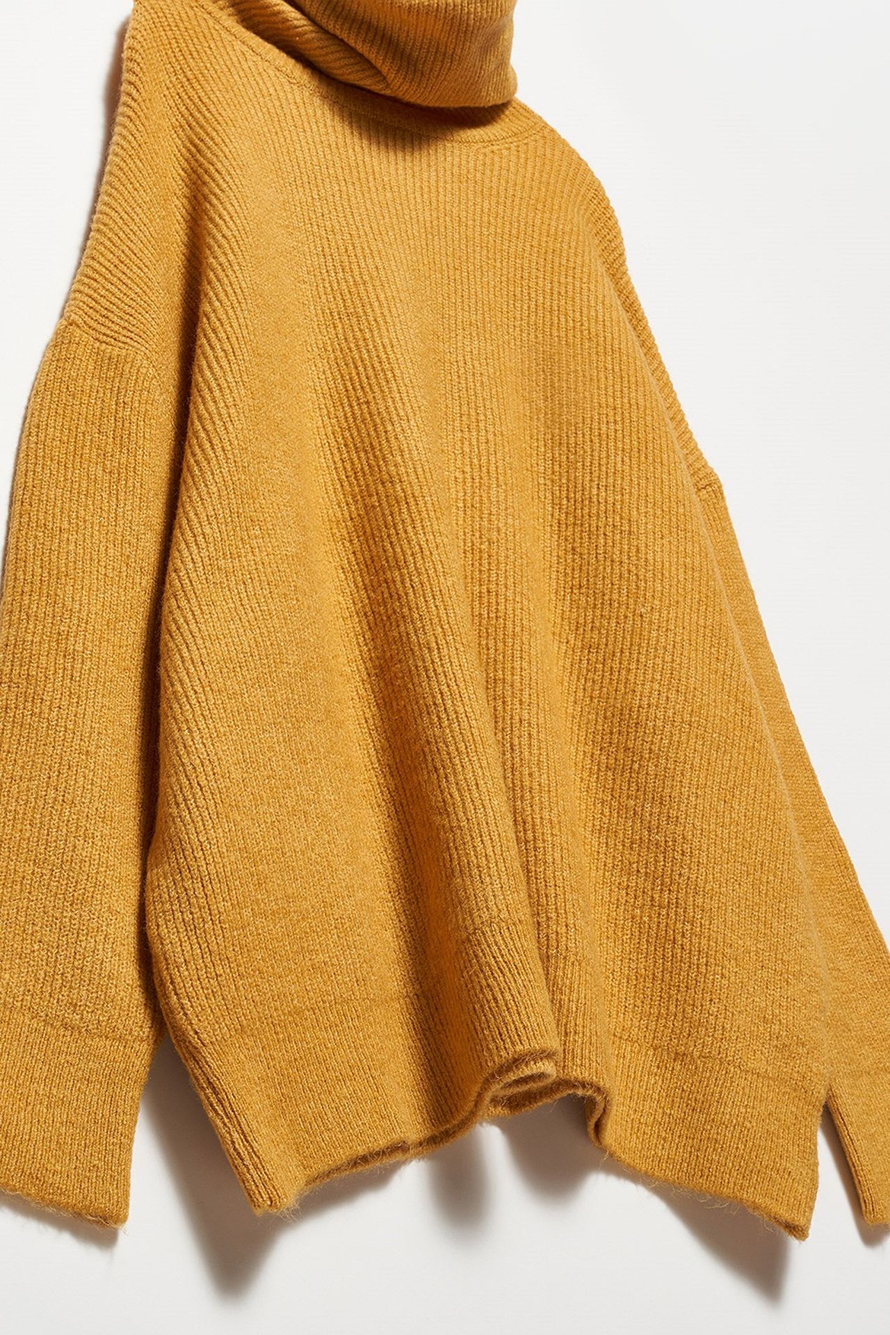 DILVIN Oversized Ribbed Turtleneck Sweater 3