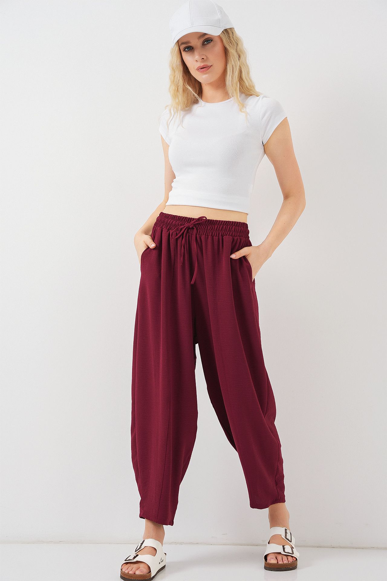 BDART Textured Salwar Pants with Drawstring Waist 1