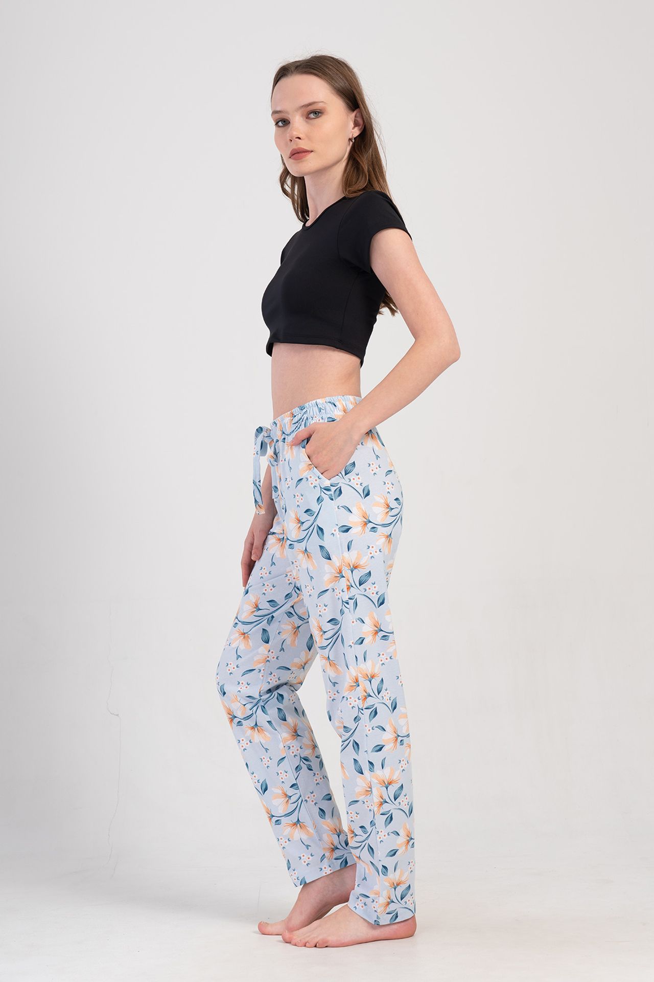 YAKE Rahat Kalıp Pijama Altı 1