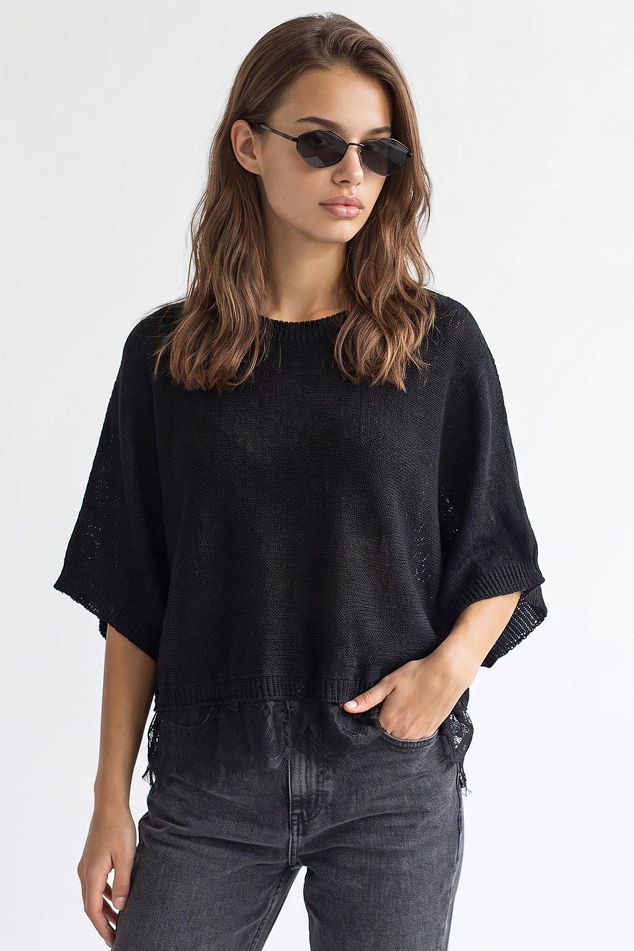 MIXRAY Women's Knit Sweater