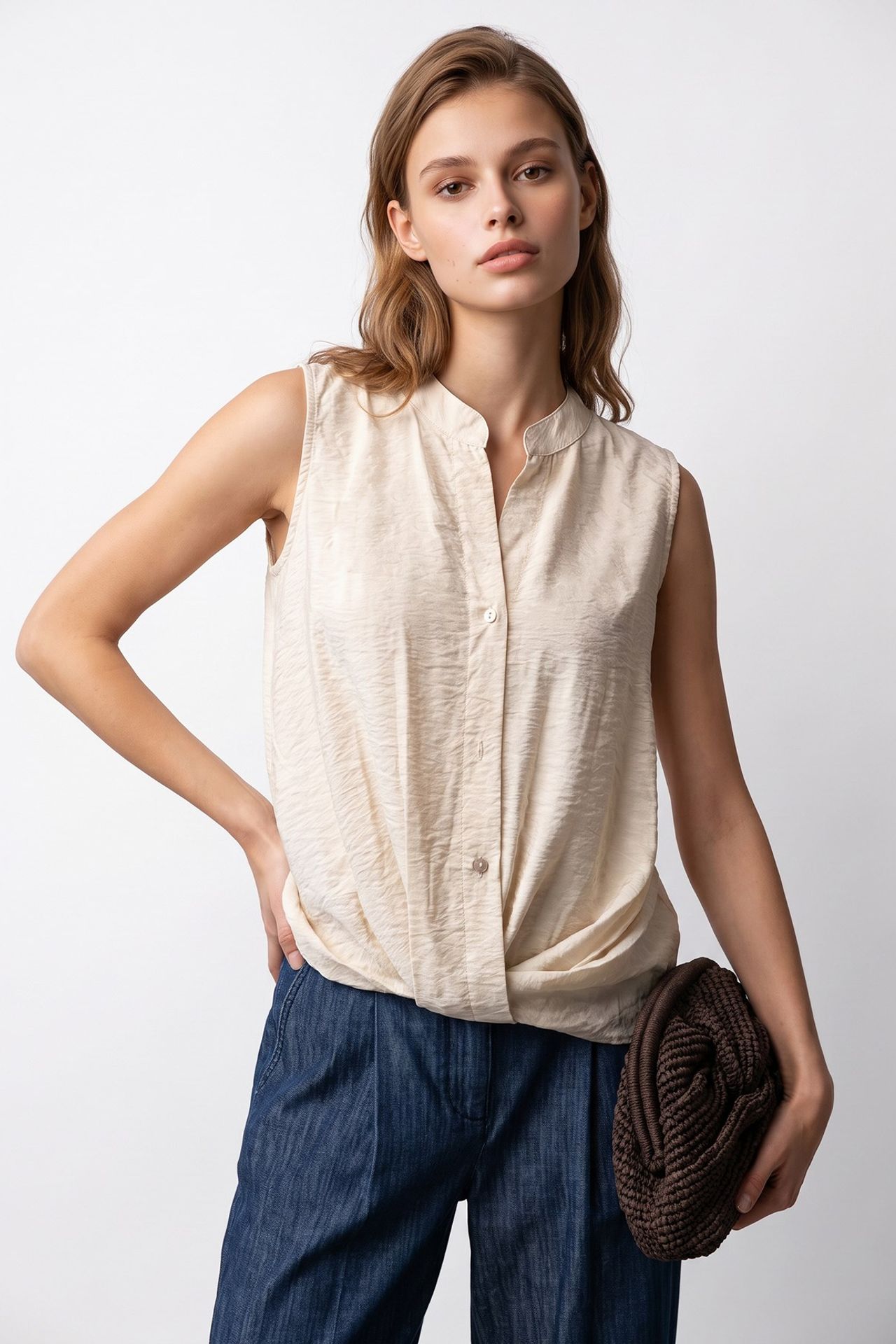MIXRAY Women's Cotton Blouse 4