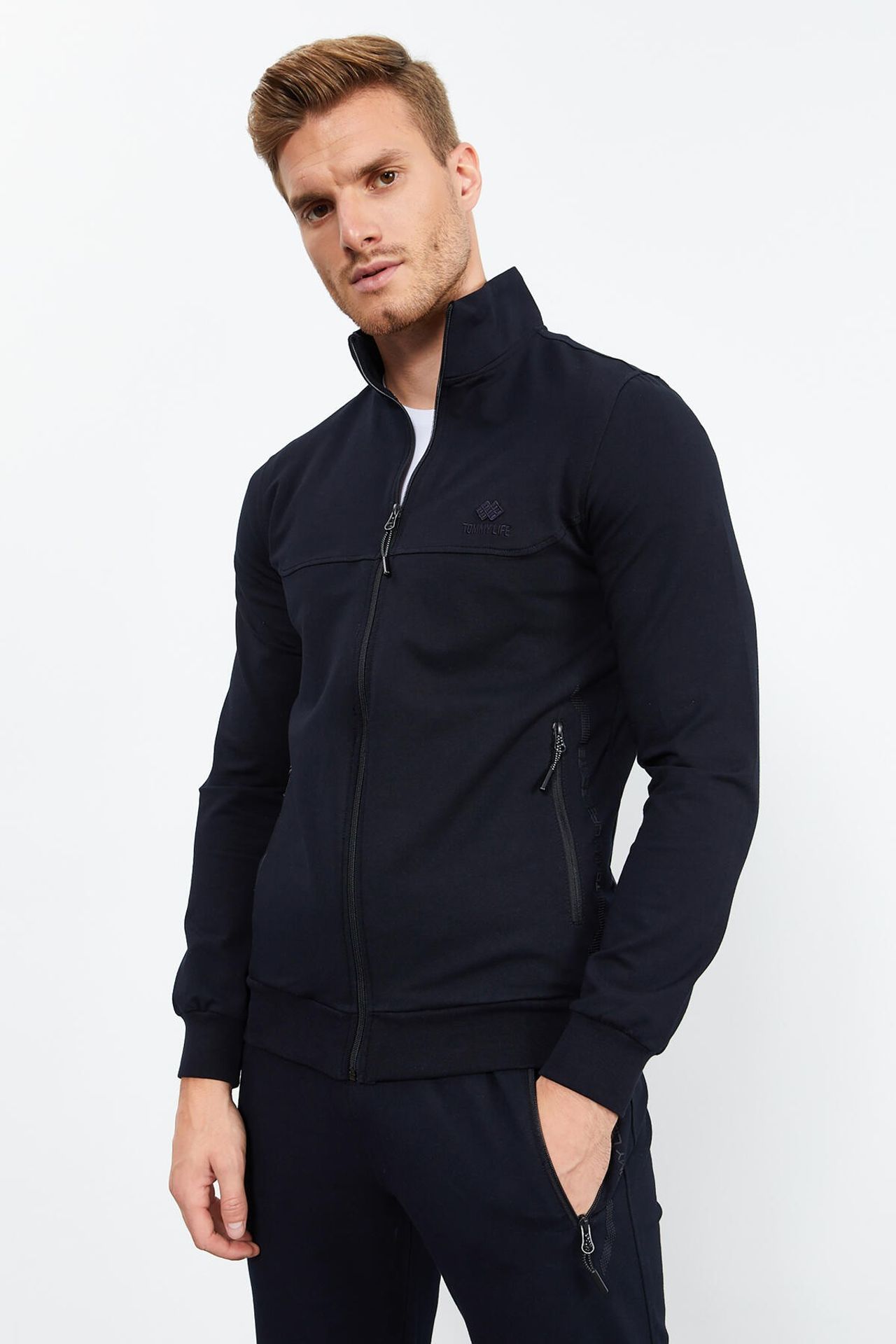 TOMMY Men's Zip-Front Sweatshirt And Pants Set 5