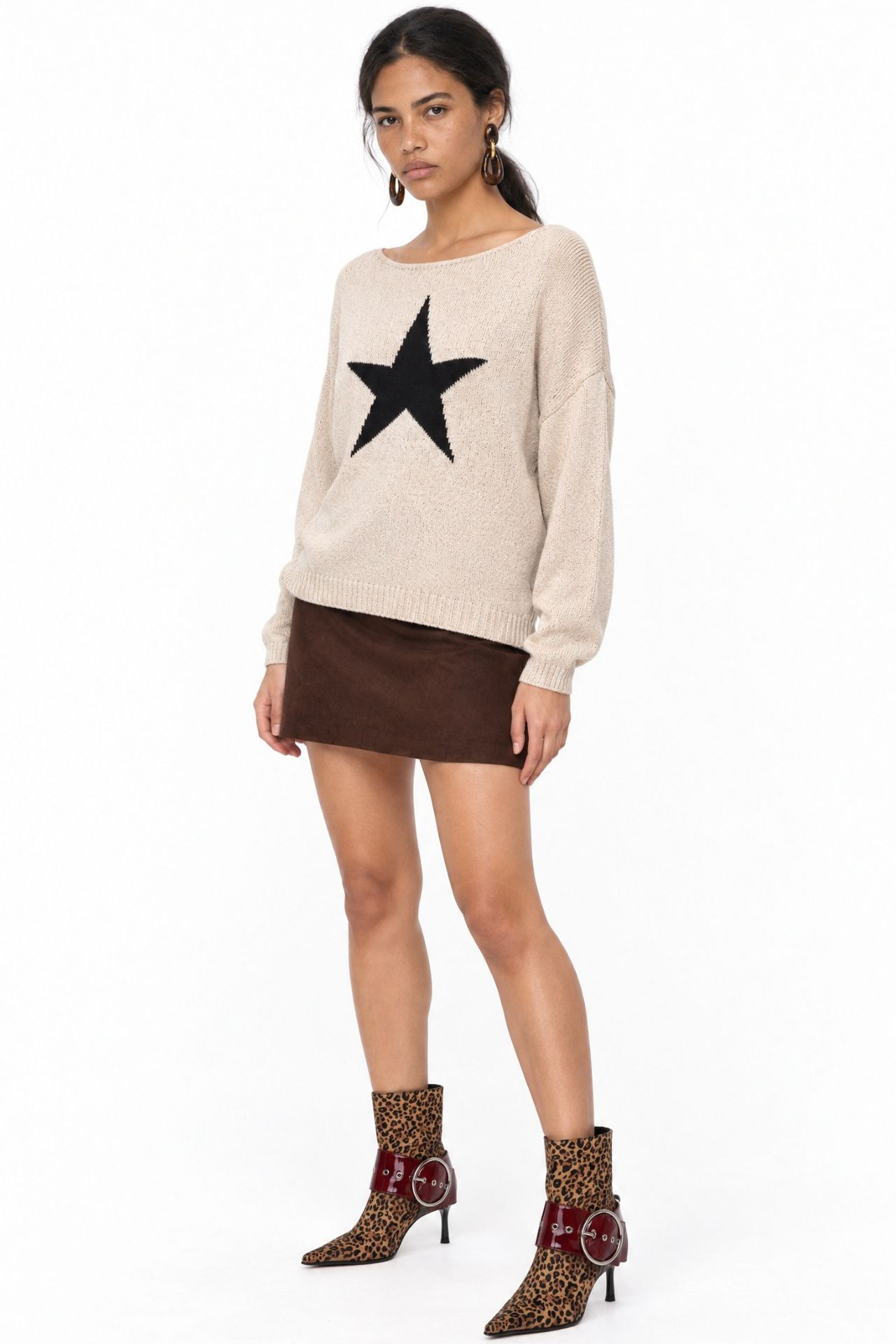 MIXRAY Women's Boat Neck Sweater 2