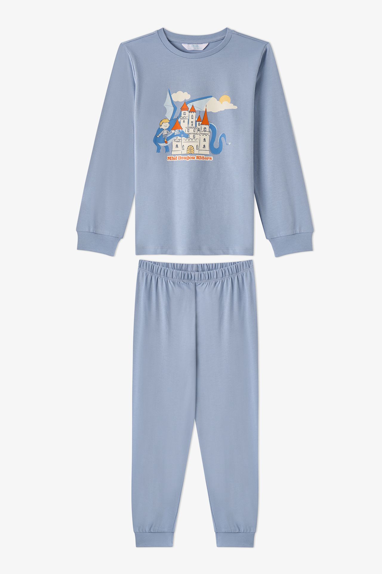 PENTI Boys' Mini Dragon Riders Long Sleeve Pajama Set 5