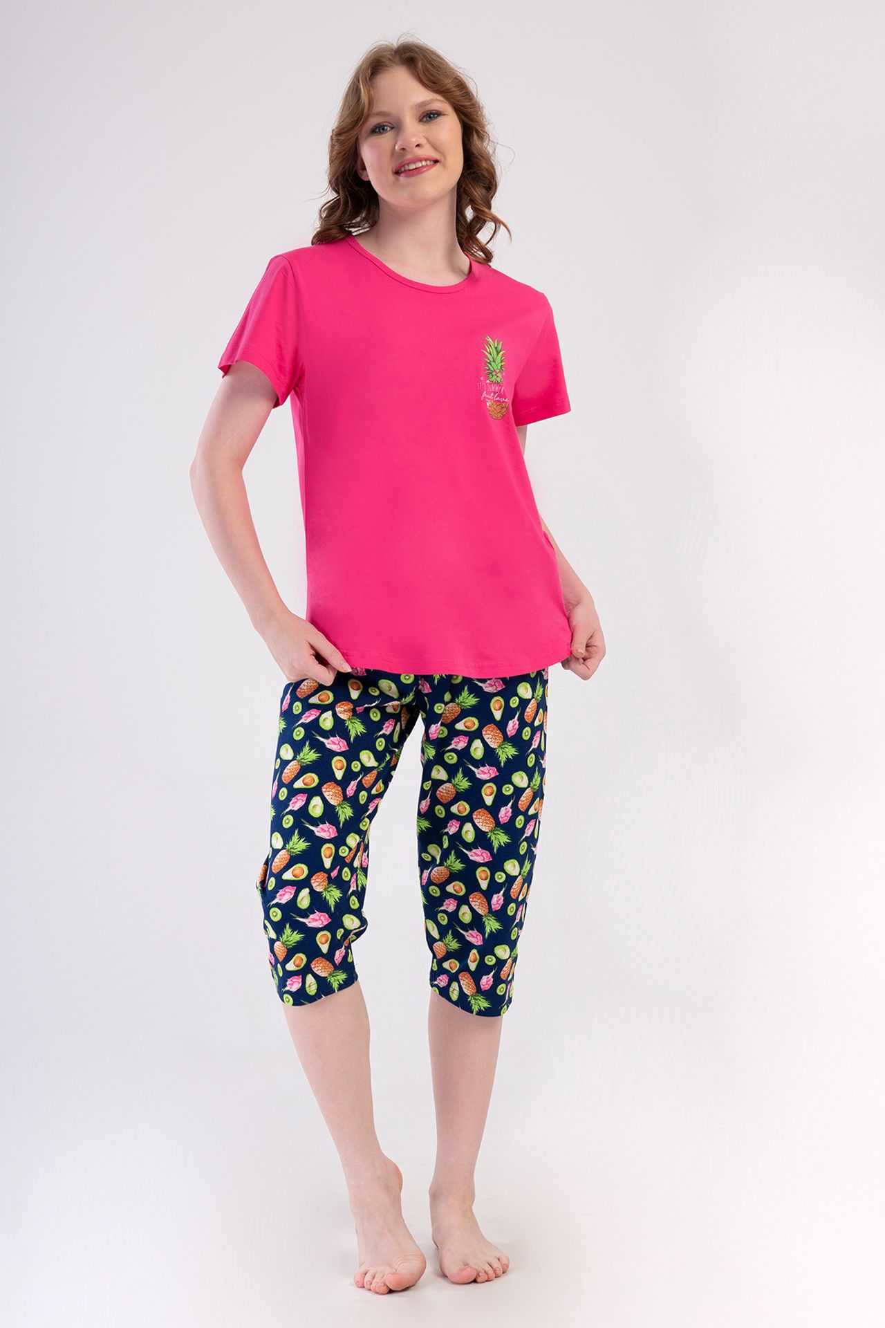 YAKE Rahat Kesim İki Parçalı Pijama Takımı 1
