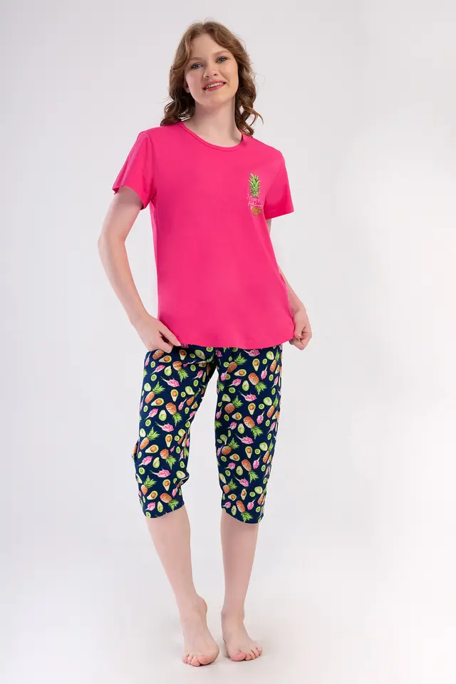 YAKE Rahat Kesim İki Parçalı Pijama Takımı