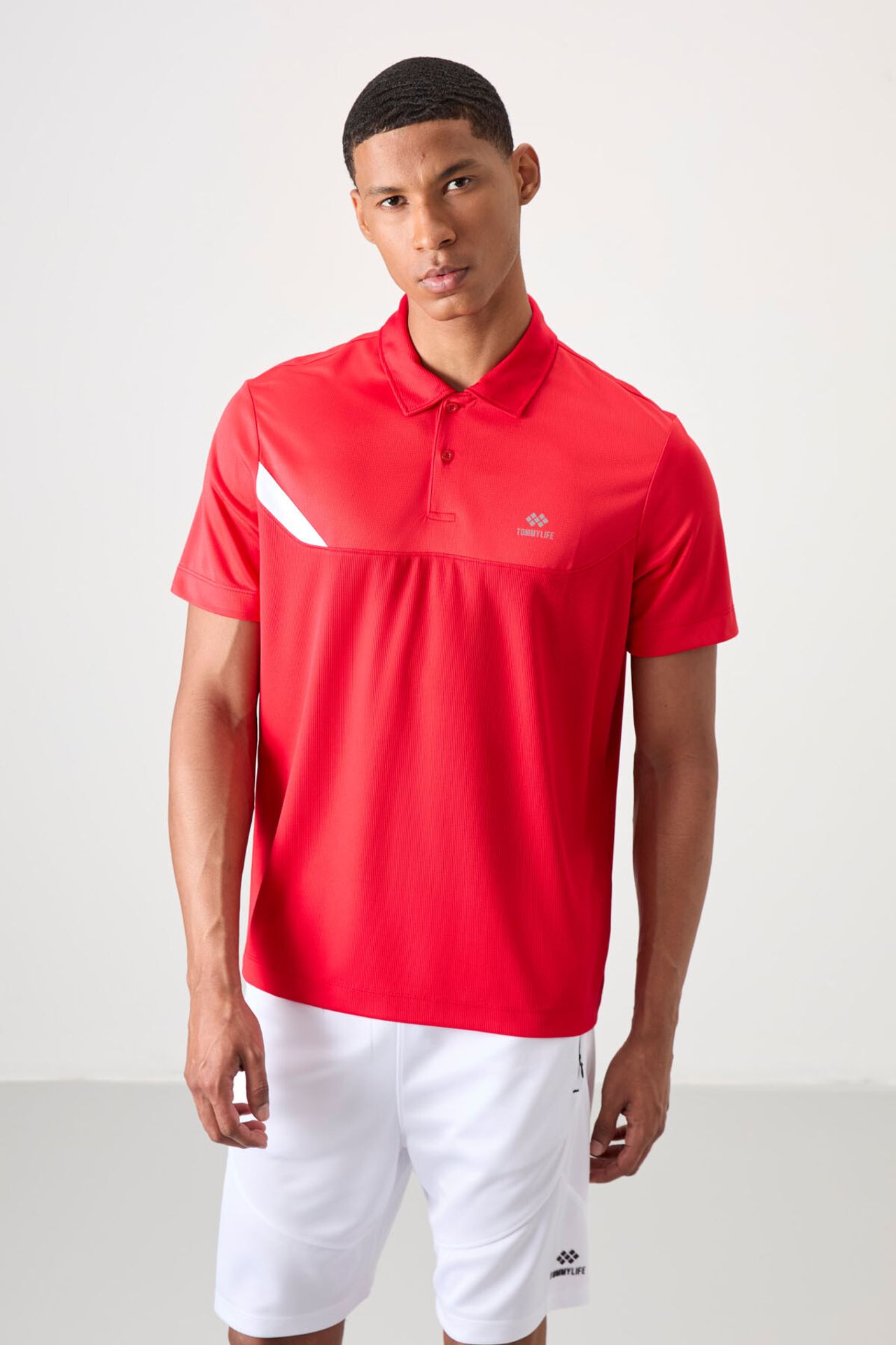 TOMMY Men's Polo Collar Short Sleeve T-Shirt 4