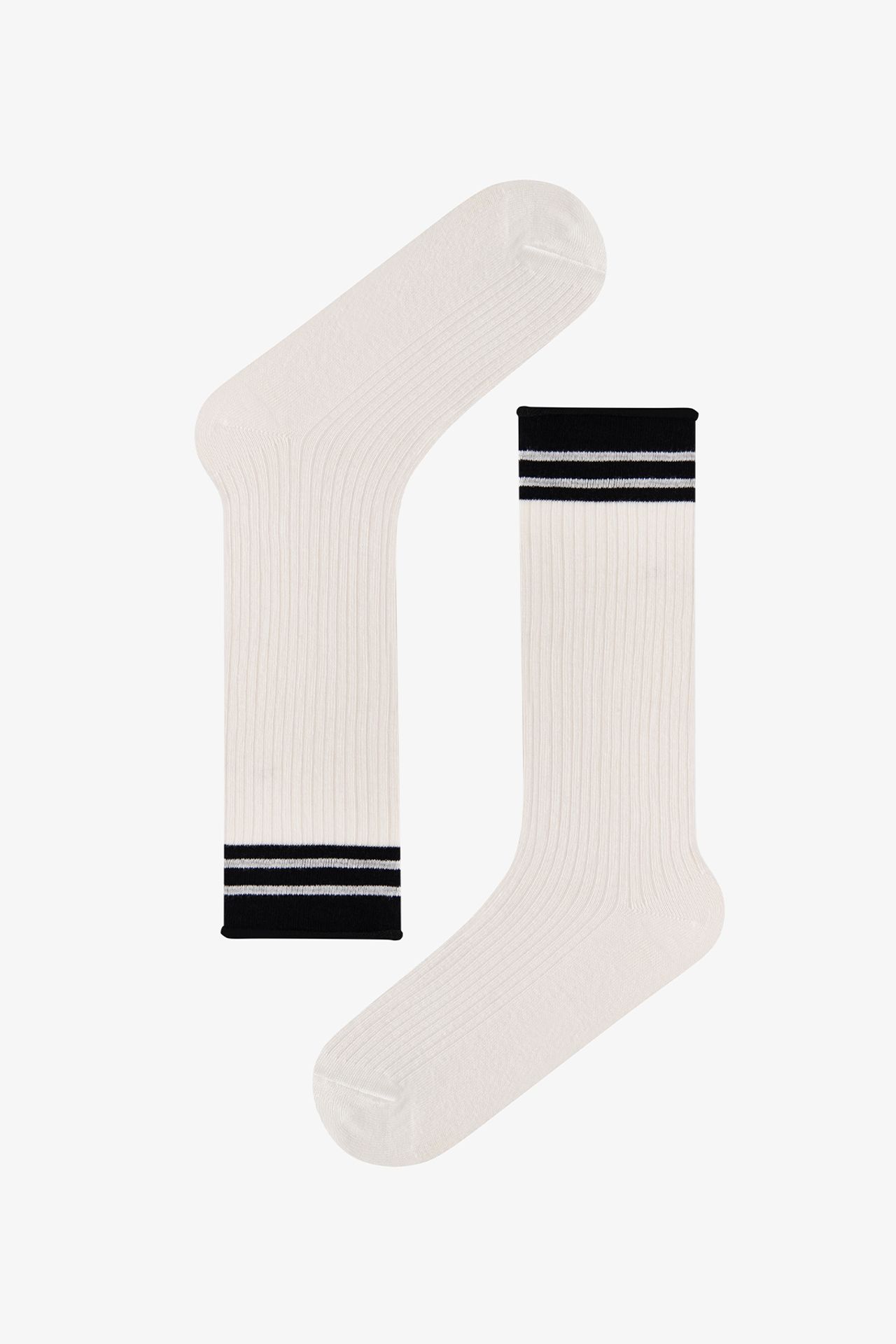 PENTI Urban Striped Cotton Pair Of Crew Socks 2