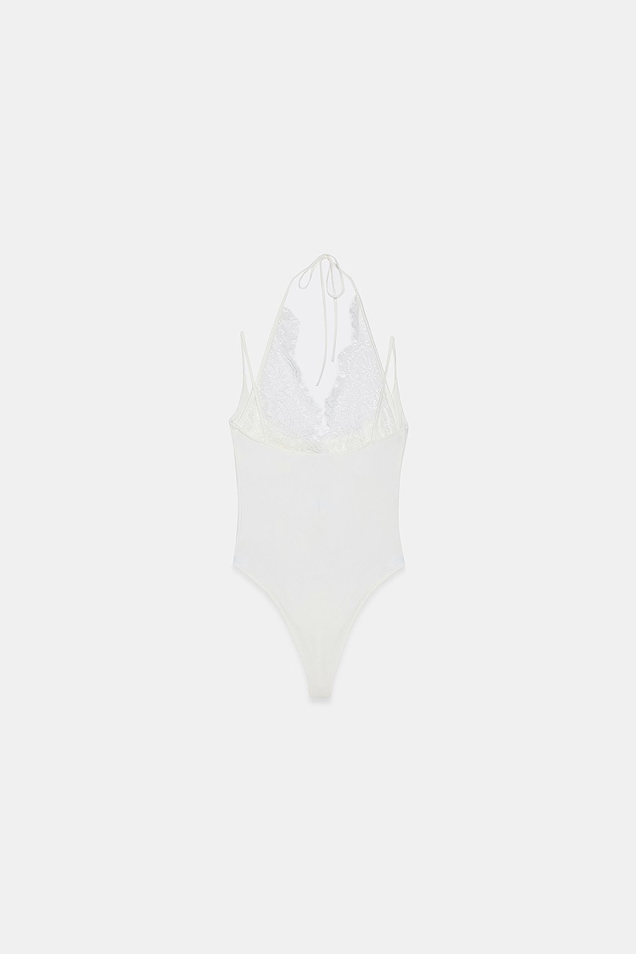 DILVIN Embroidered Cut-out Sleeveless Bodysuit