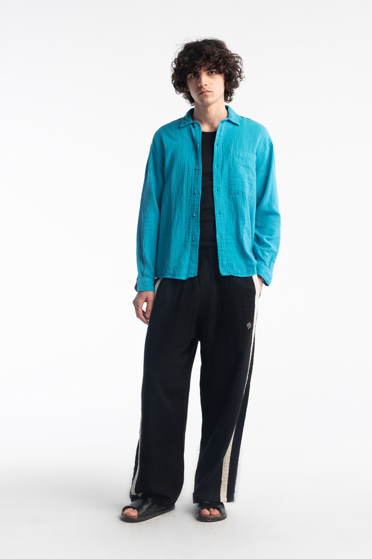 GIESTO Men's Relaxed Fit Cotton Textured Shirt 2