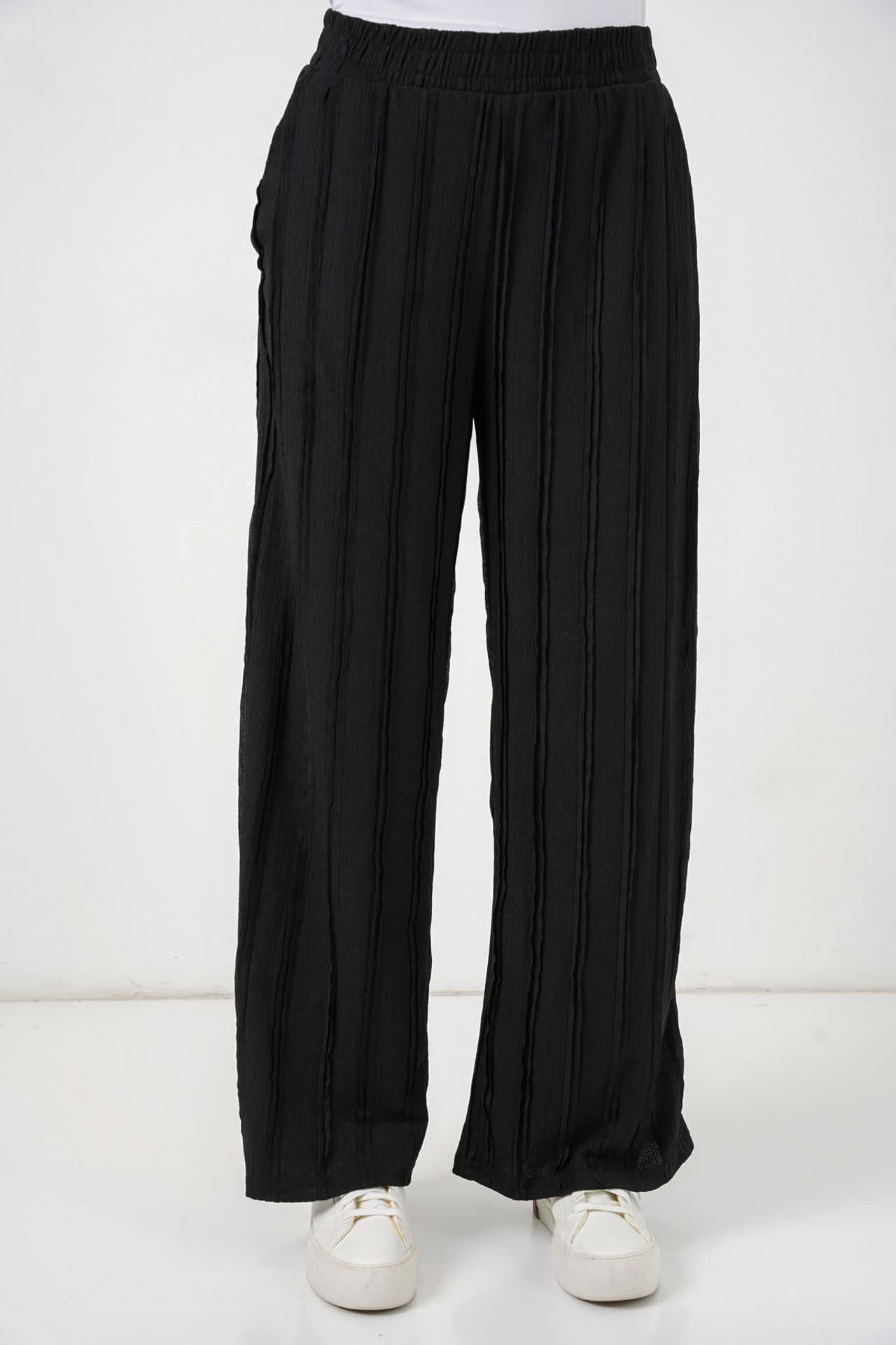 BDART Wide Leg Textured Pull-On Trousers 2