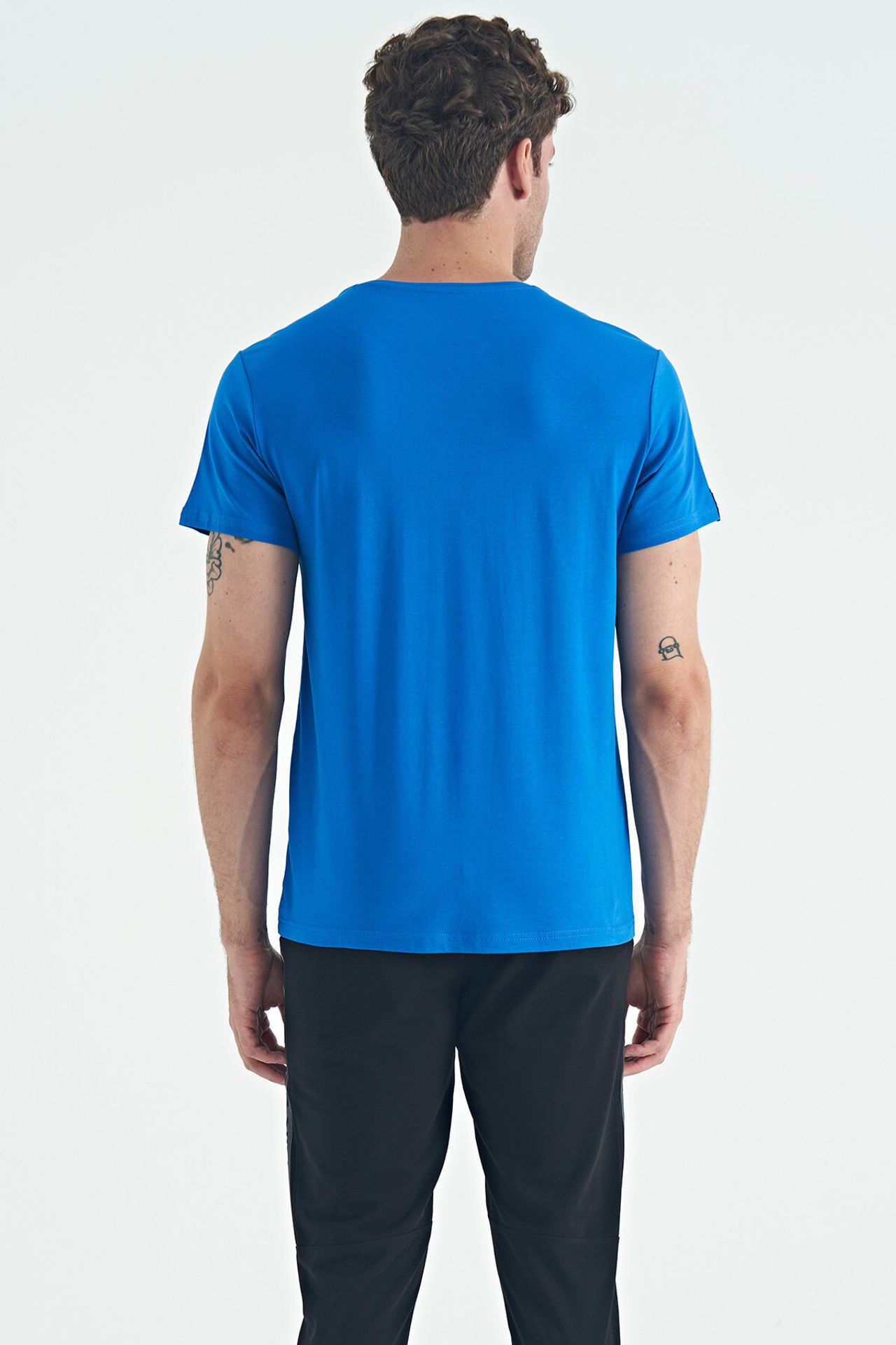 TOMMY Men's Cotton Elastane Crew Neck T-Shirt 5