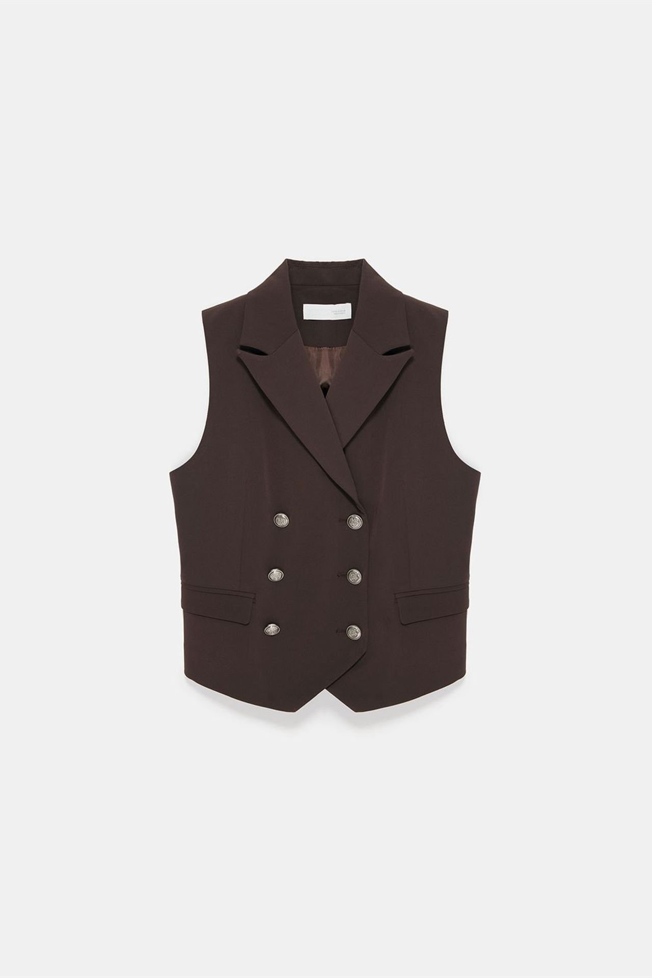 DILVIN Women's Shawl-collar Woven Waistcoat 6