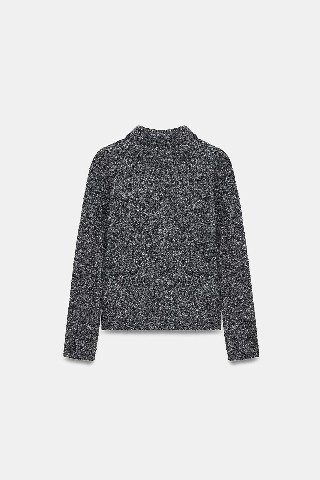 DILVIN Women's Textured Polo Collar Cardigan 7