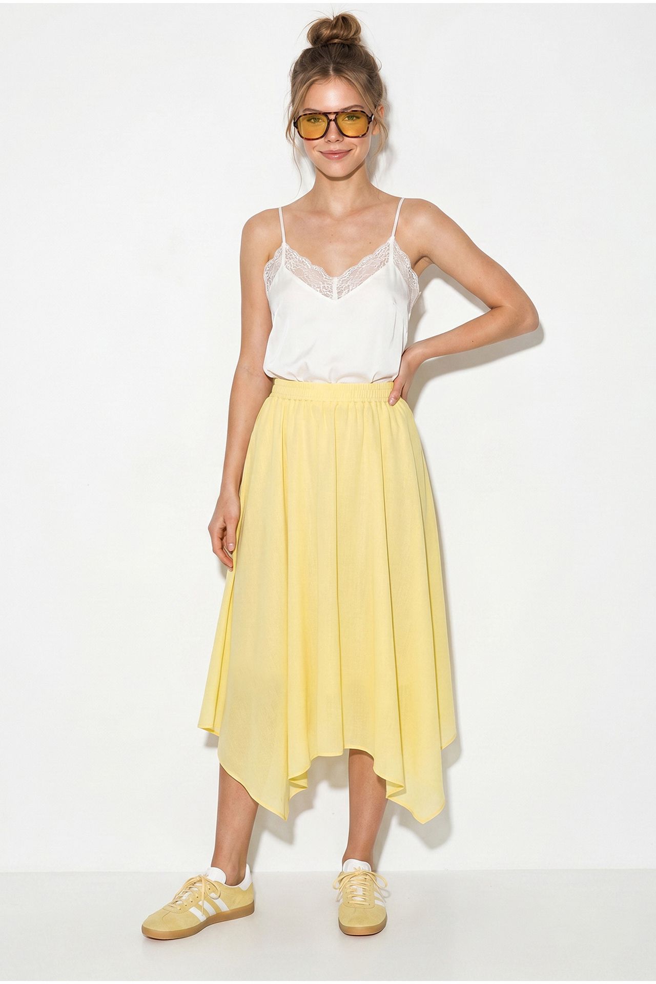 LUCCI High-Waist A-Line Midi Skirt 3