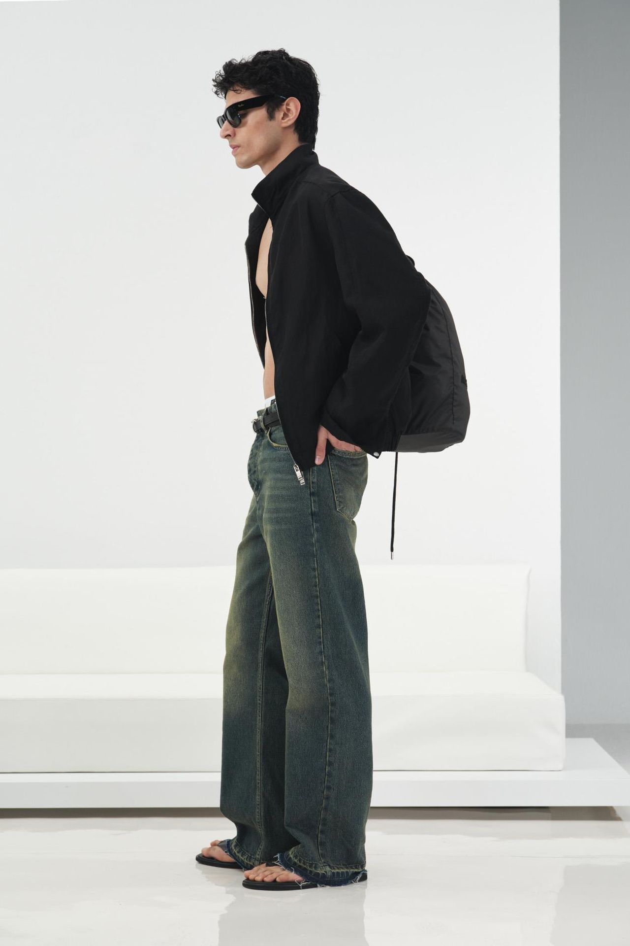 GIESTO Tencel Linen Jacket with Zipper 3