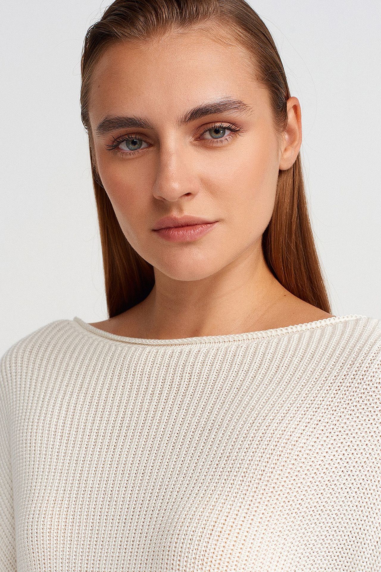 DILVIN Women's Ribbed Boat Neck Knit Sweater 3