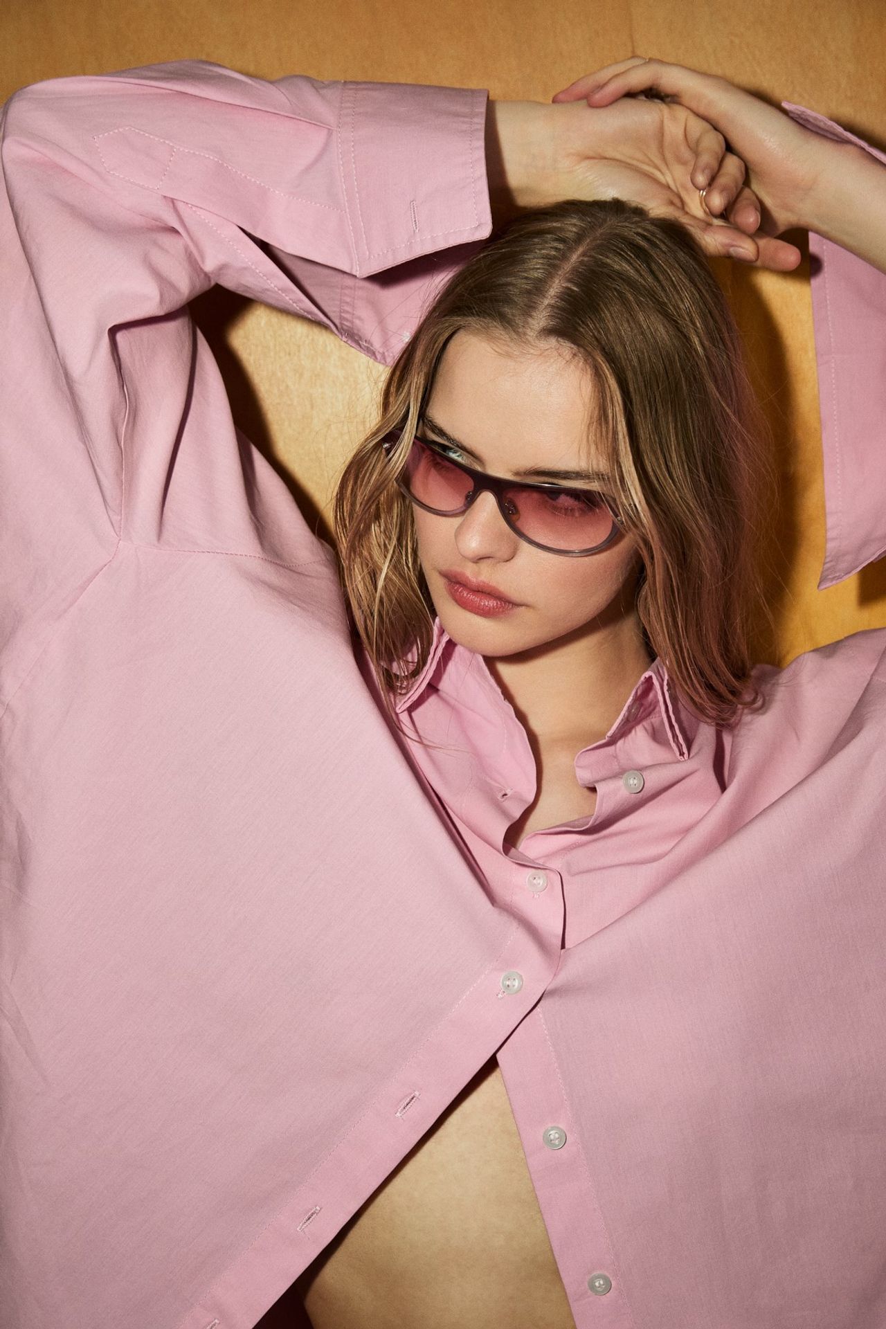 GRIMELANGE Oversized Striped Long Shirt 2