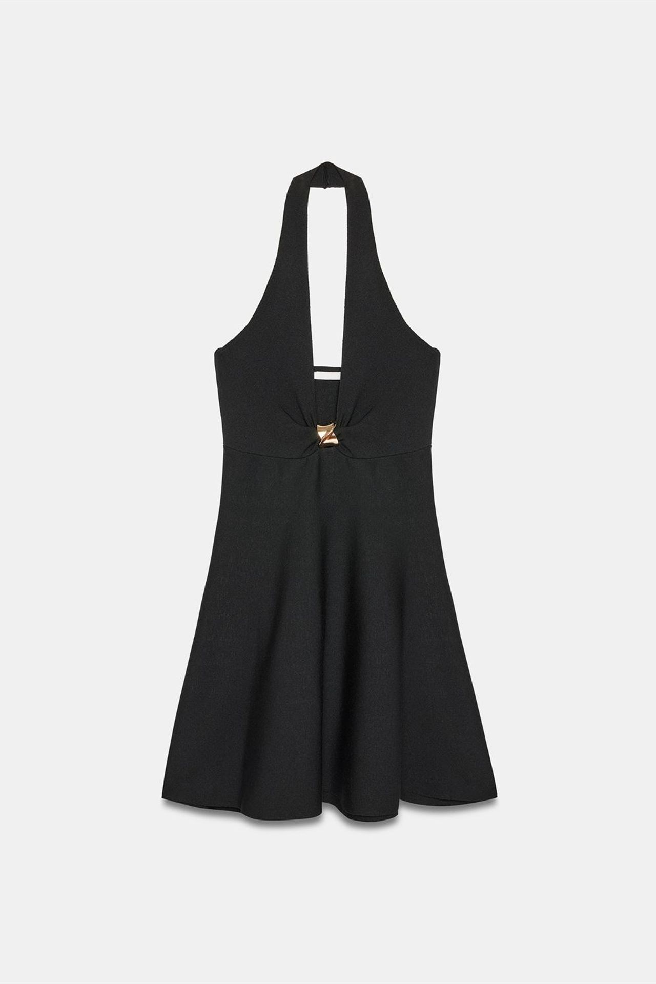 DILVIN Sleeveless Halter A-Line Mini Dress 5