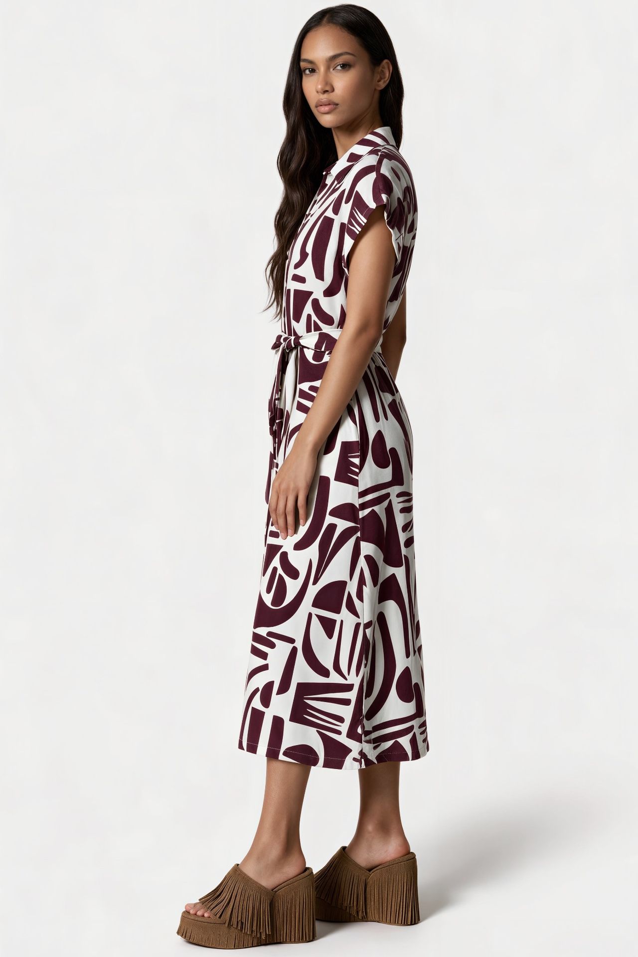 MSN Women's Midi Wrap Dress 2