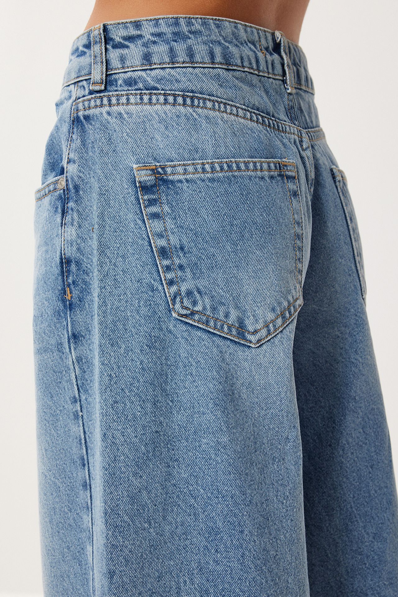 ISTANBUL High Waist Balloon Fit Jeans with Boot Cuff 5