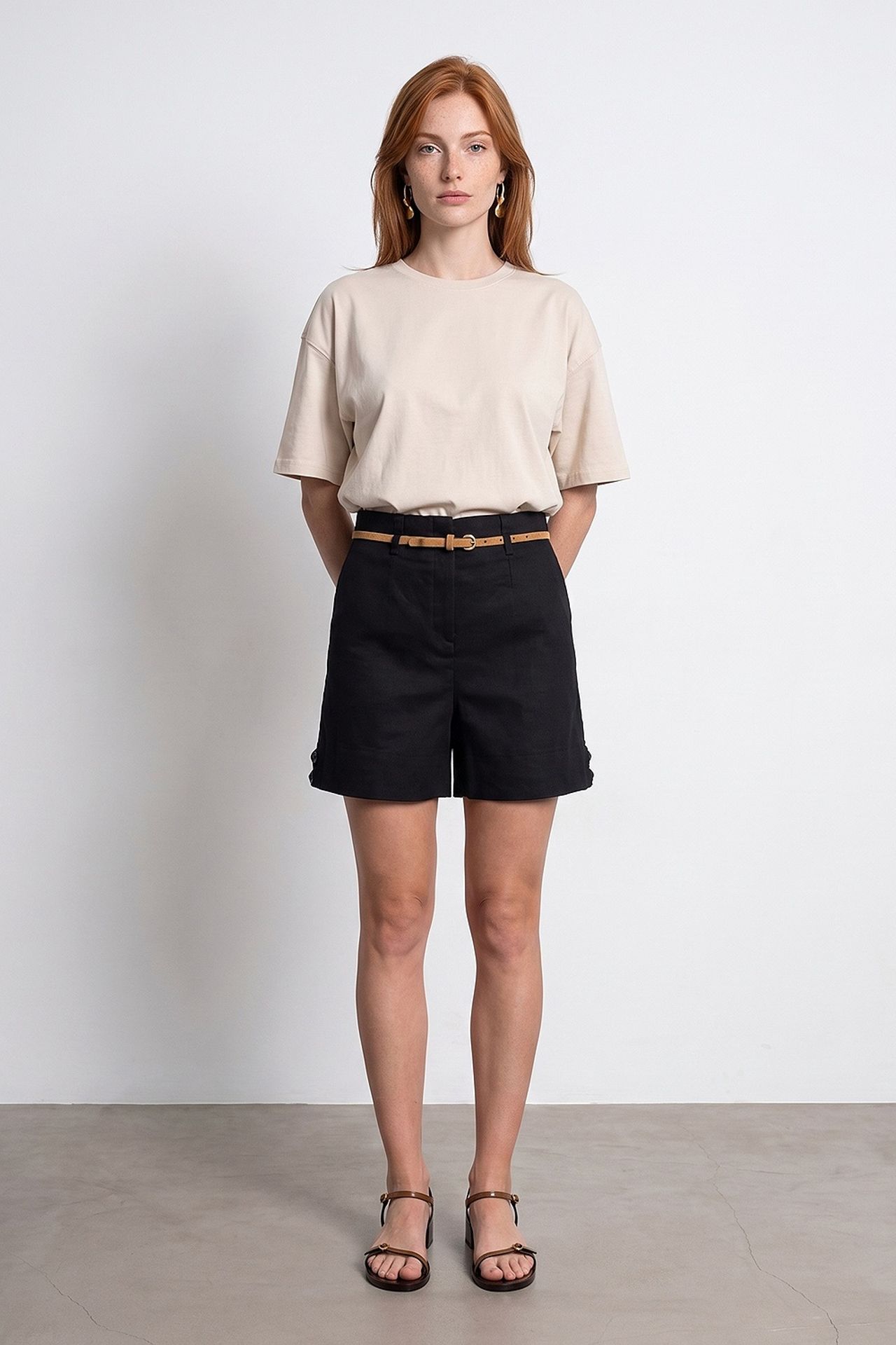 DILVIN Oversized Cotton Crew Neck T-Shirt 4