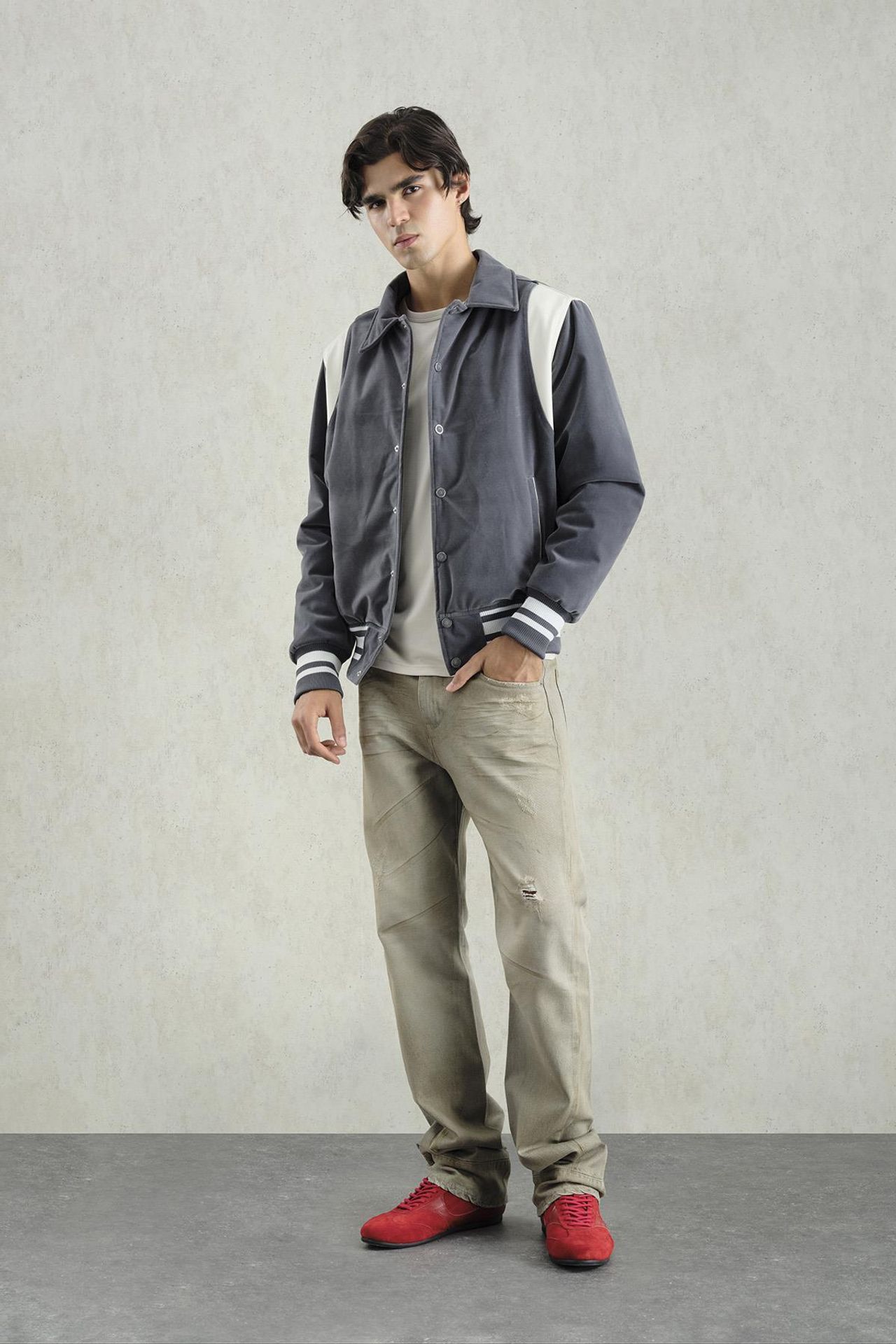 GIESTO Men's Color Block Velvet Vest 1