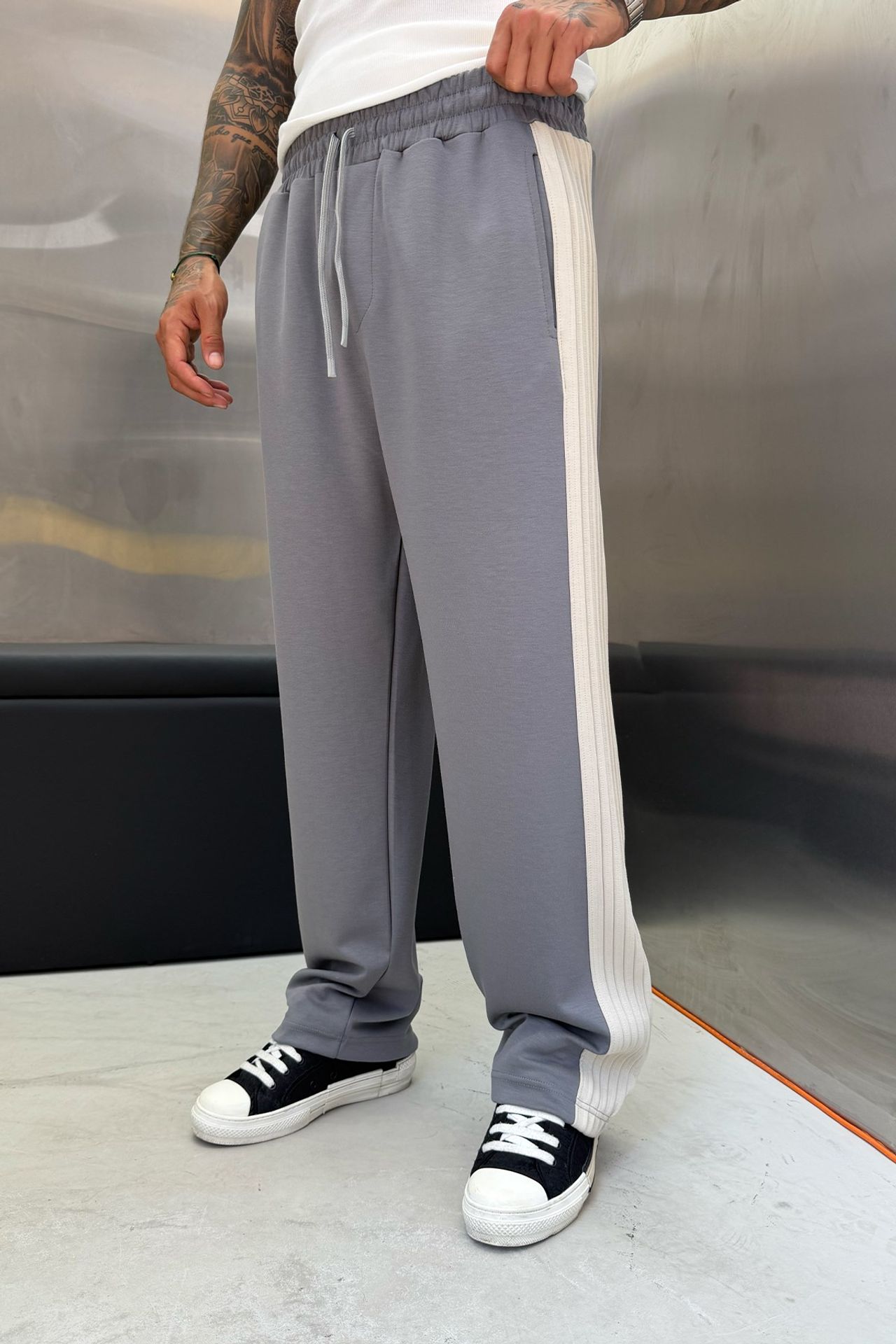NOMARC Uzun Geniş Paça İpli Jogger Eşofman 1