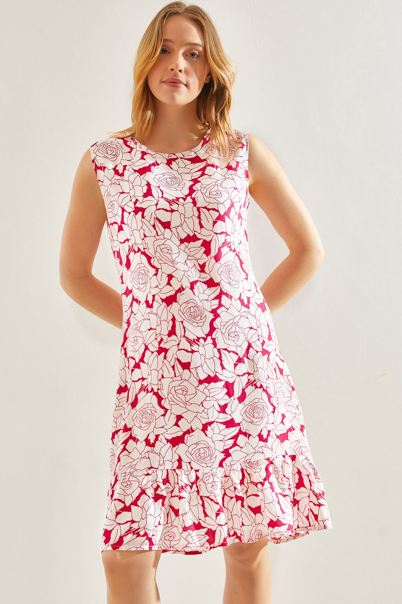 LUCCI Floral A-Form Dress