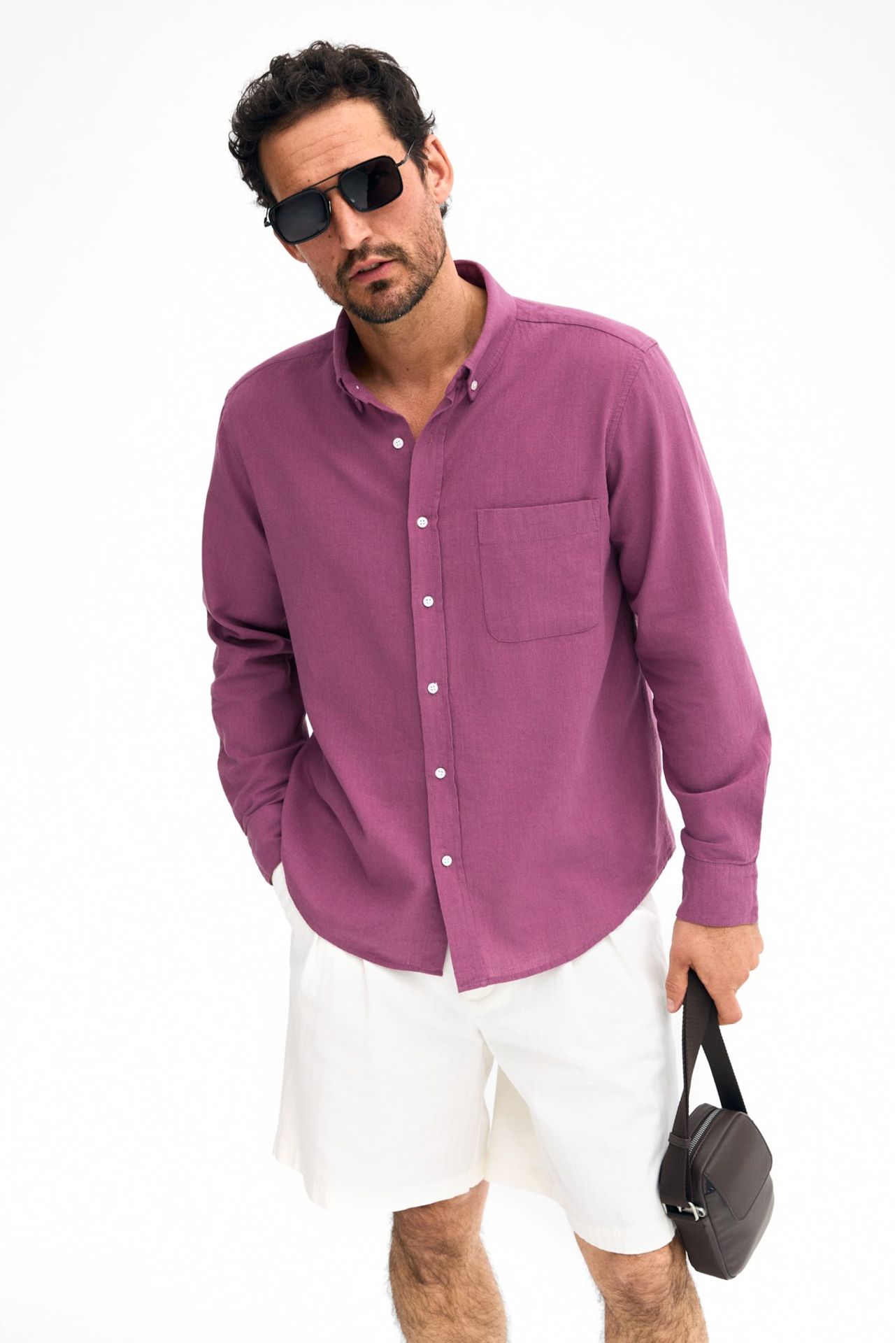 GRIMELANGE Long Sleeve Shirt With Pocket 3