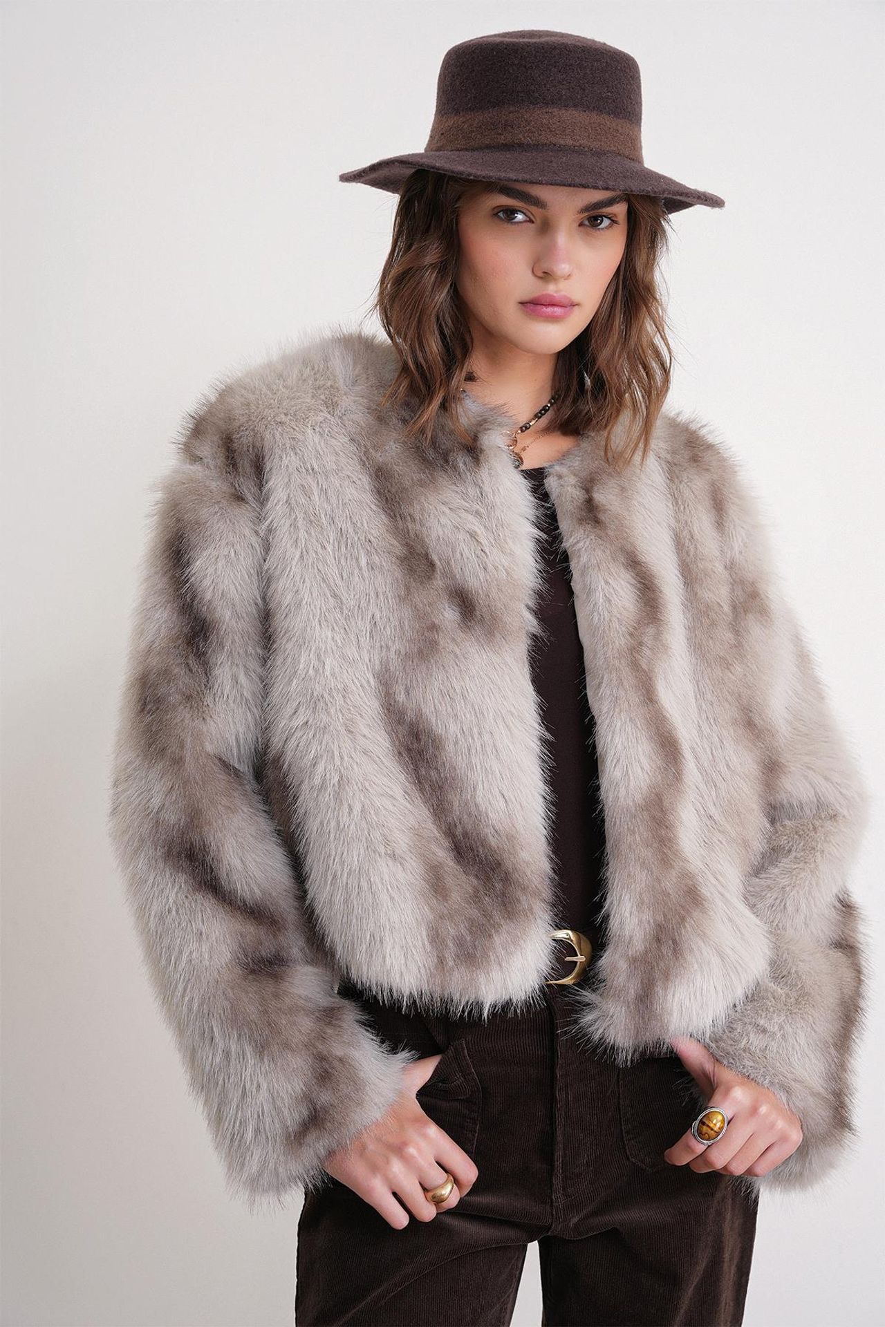 Mixray Faux Fur Jacket 3