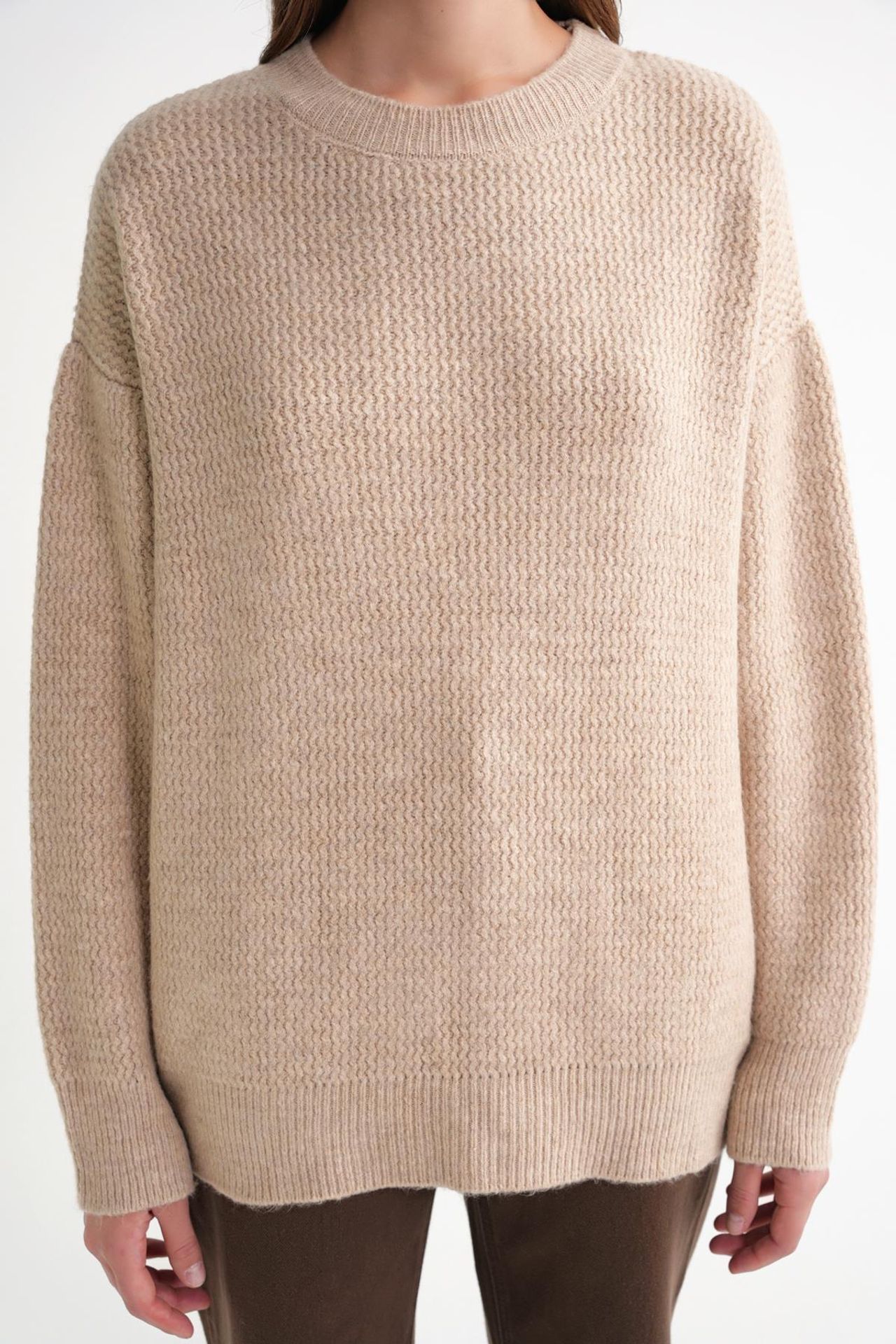 Mixray Long Sleeve Ribbed Knit Sweater 5